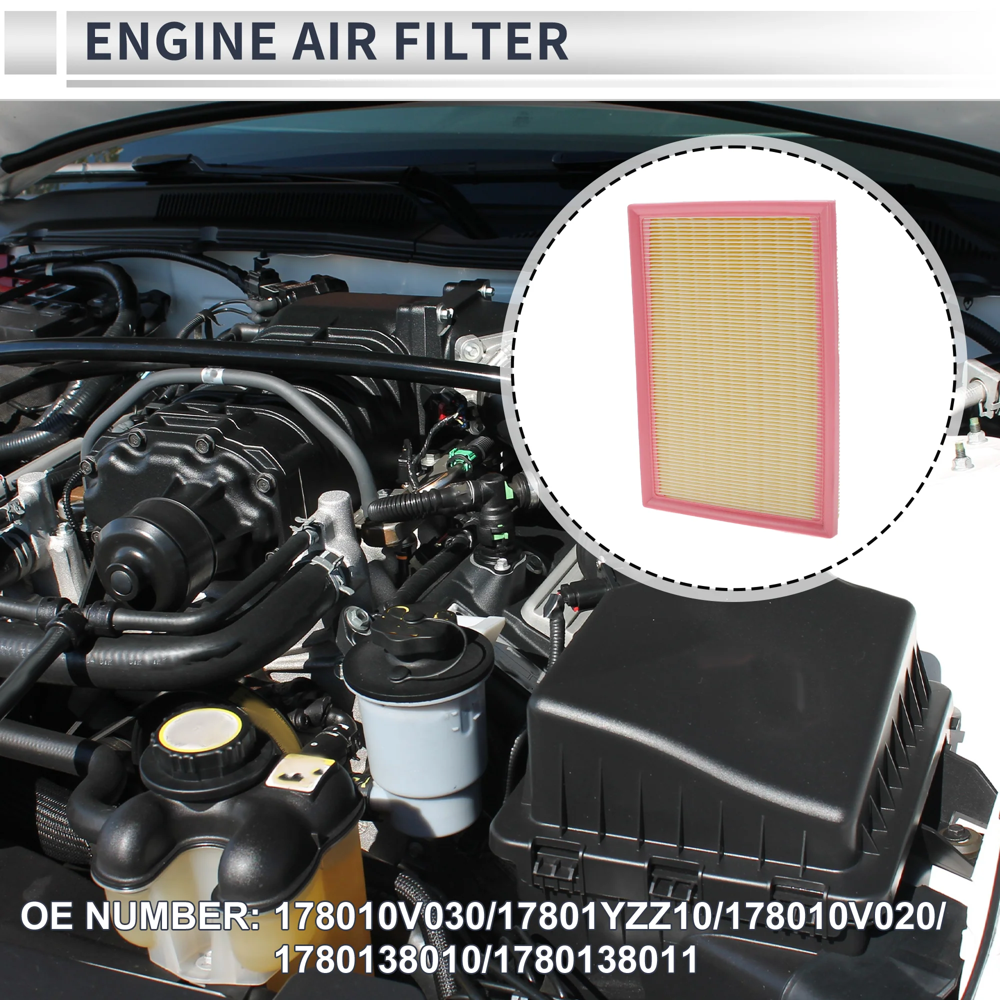 Engine Air Filter for Toyota RAV4 2013-2018 Long Life Element Filter Air Cleaner No.178010V030/17801YZZ10 1 Pcs - Image 3