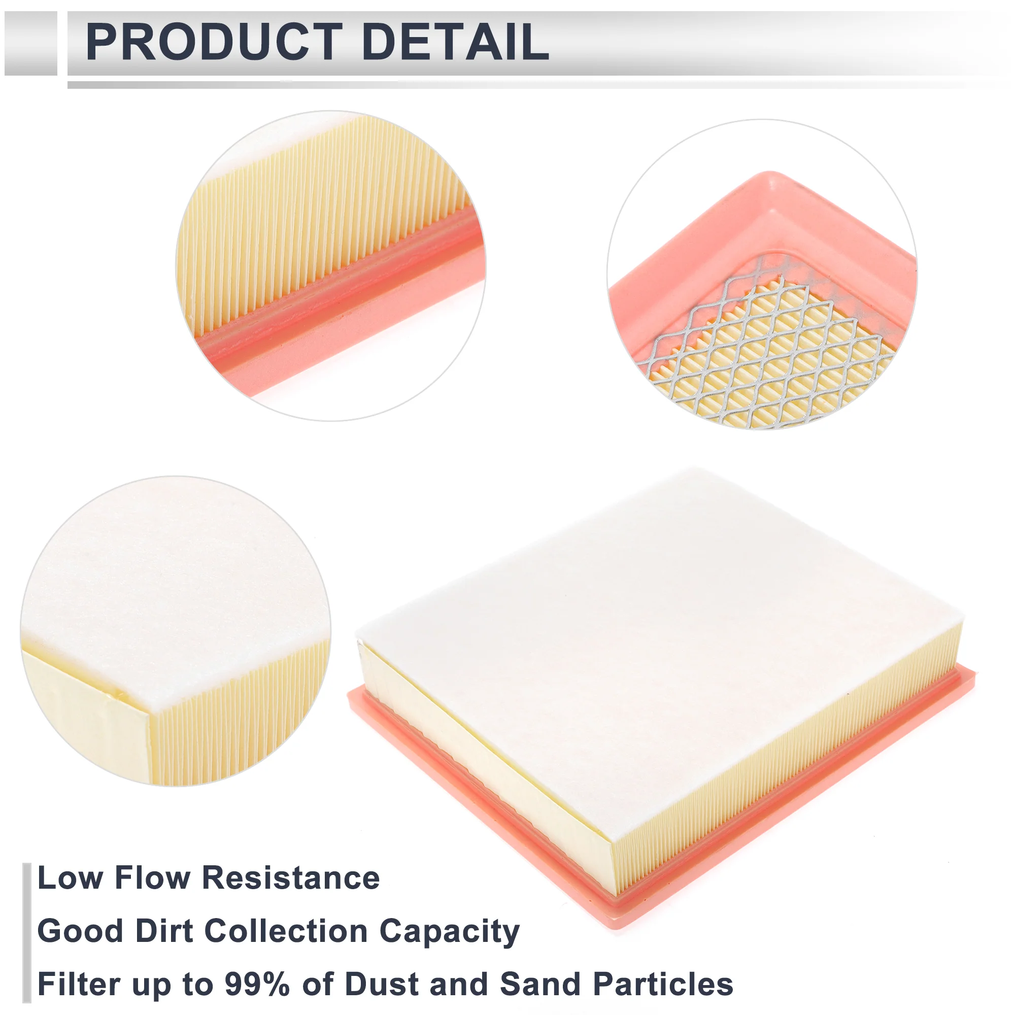 Engine Air Filter for Toyota Tacoma 3.5L 2016-2023 Long Life Element Filter Air Cleaner No.178010S020/178010P100 1 Pcs - Image 6