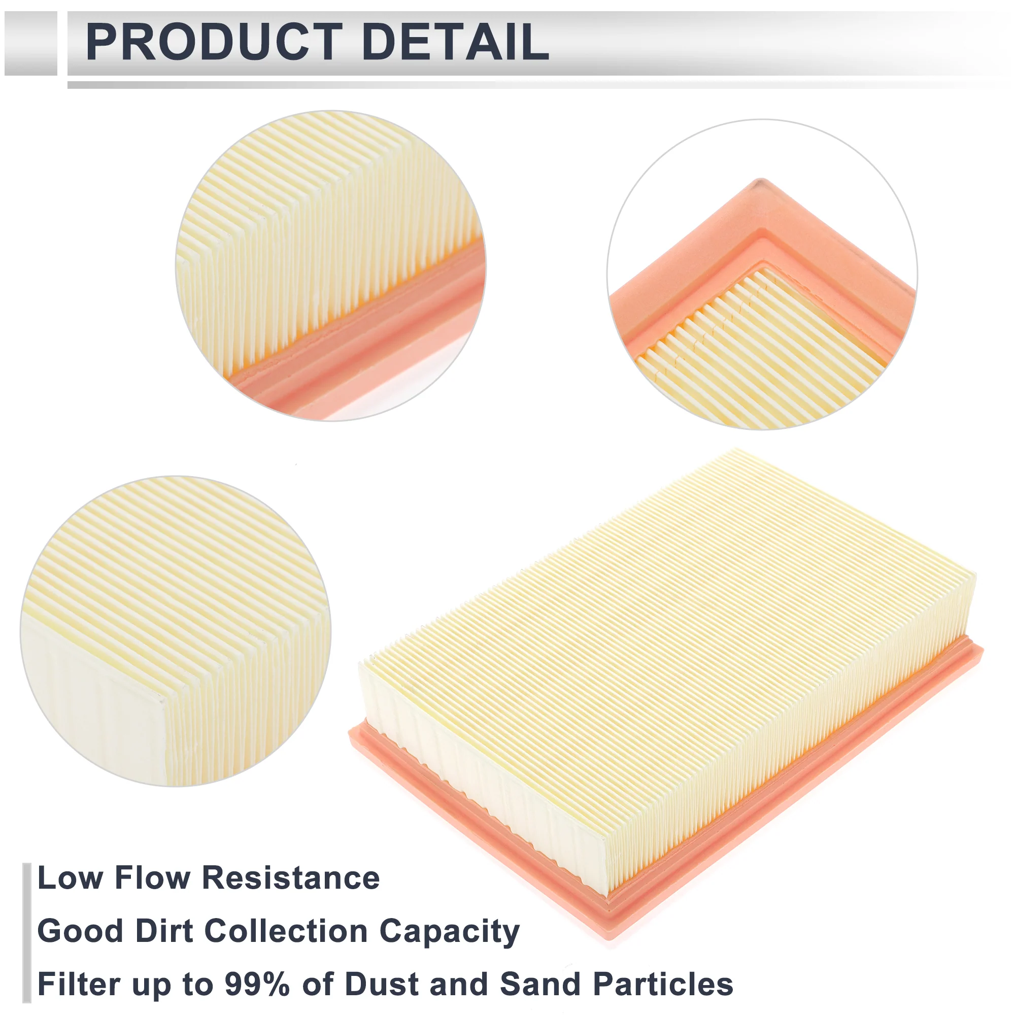 Engine Air Filter for Land Rover LR2 3.2L 2008-2012 Long Life Element Filter Air Cleaner No.LR005816 1 Pcs - Image 6