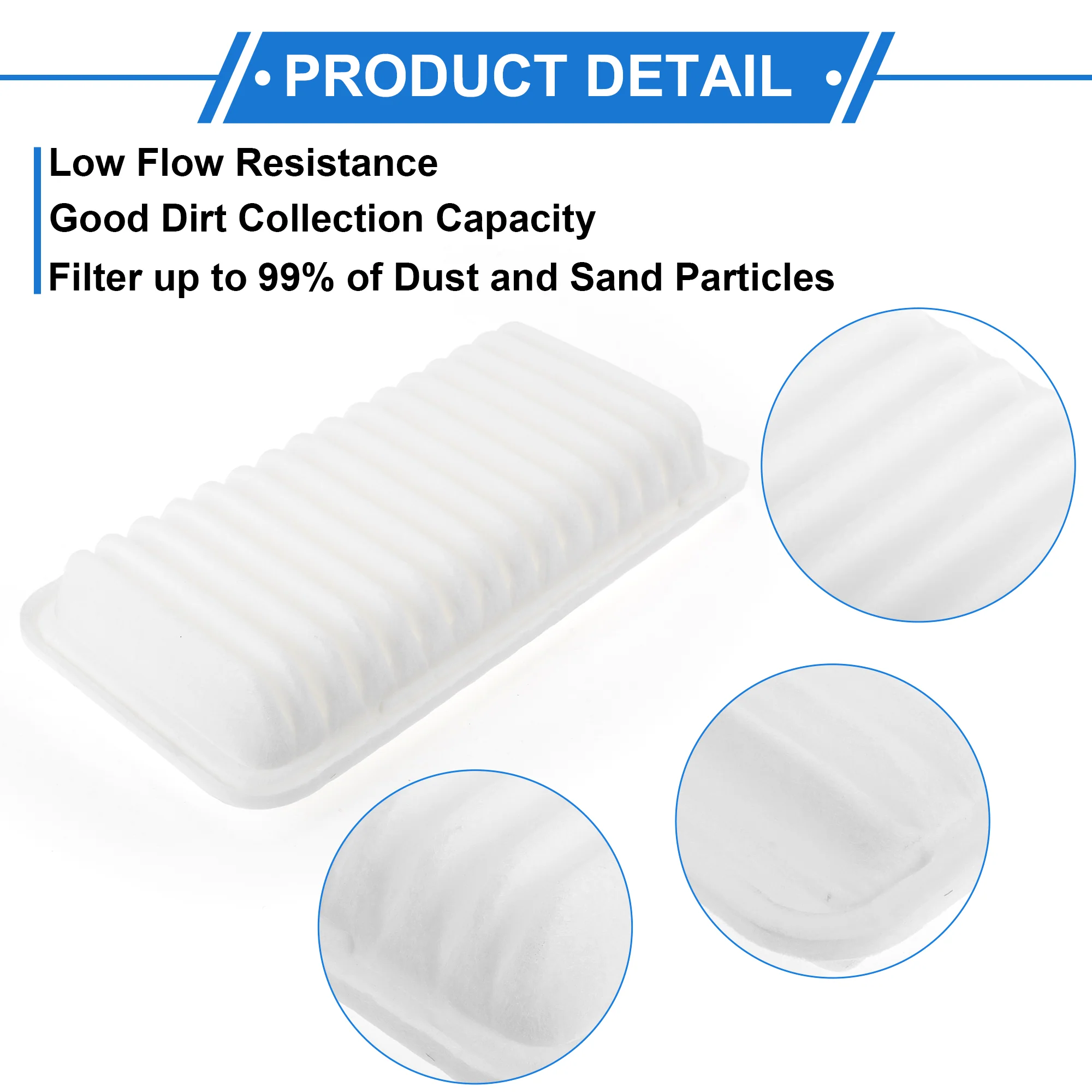 1 Pcs Engine Air Filter for Toyota Corolla 1.8L L4 2003-2008 Long Life Engine Air Filter - Image 6