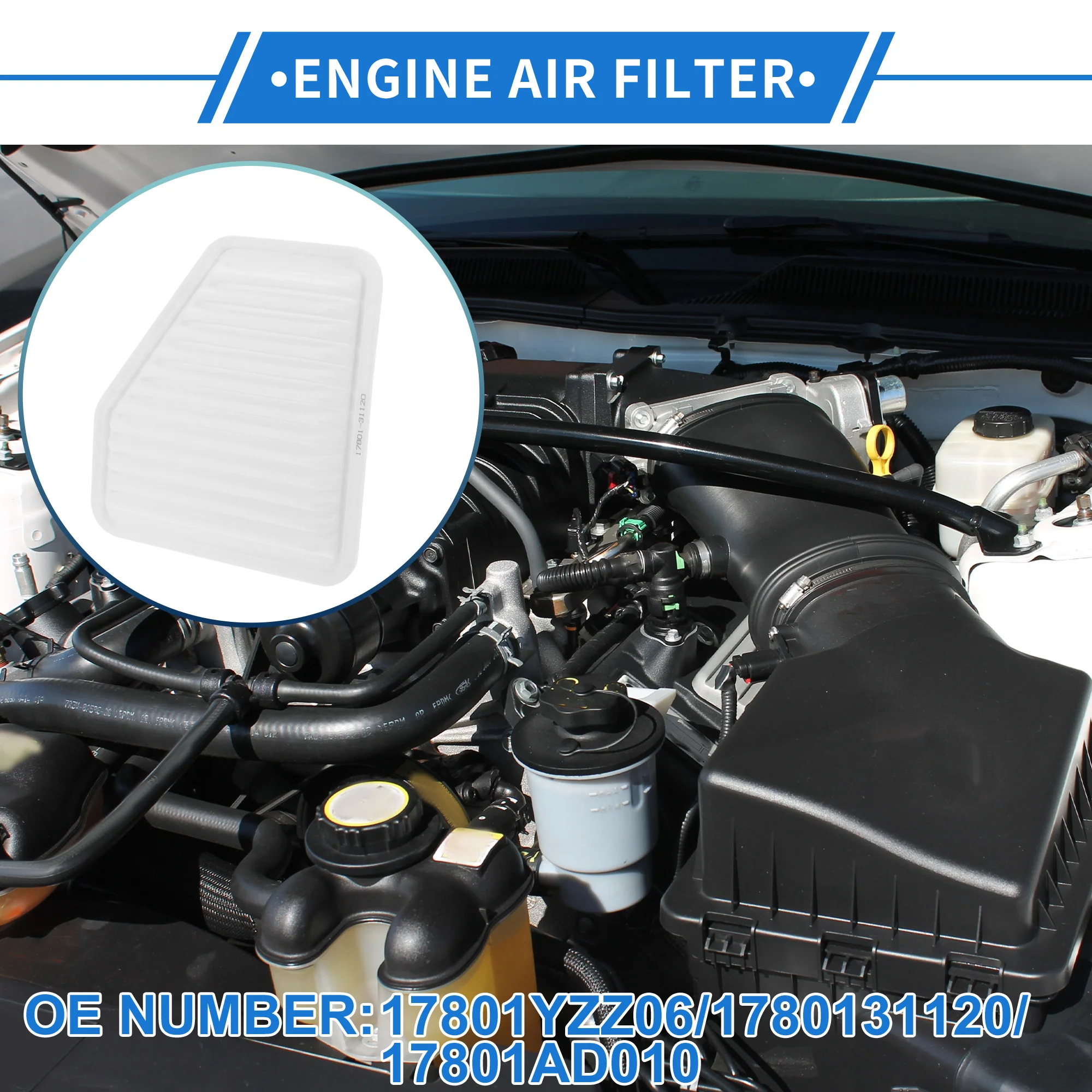 1 Pcs Engine Air Filter for Toyota Camry 3.5L V6 2007-2011 Long Life Engine Air Filter - Image 2