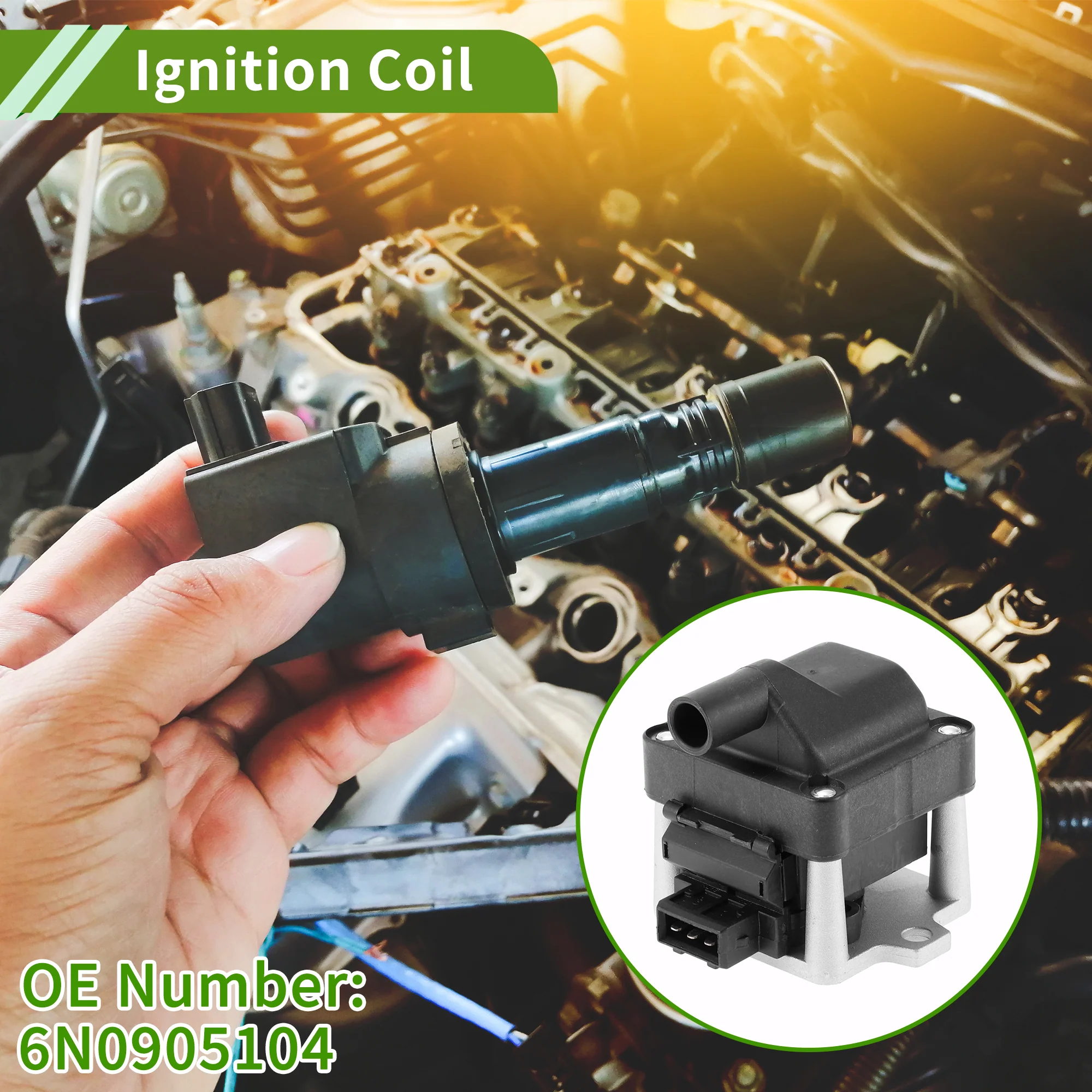 No.6N0905104 Ignition Coil for Volkswagen Jetta 1995-1999 Ignition Coil Pack - Image 3