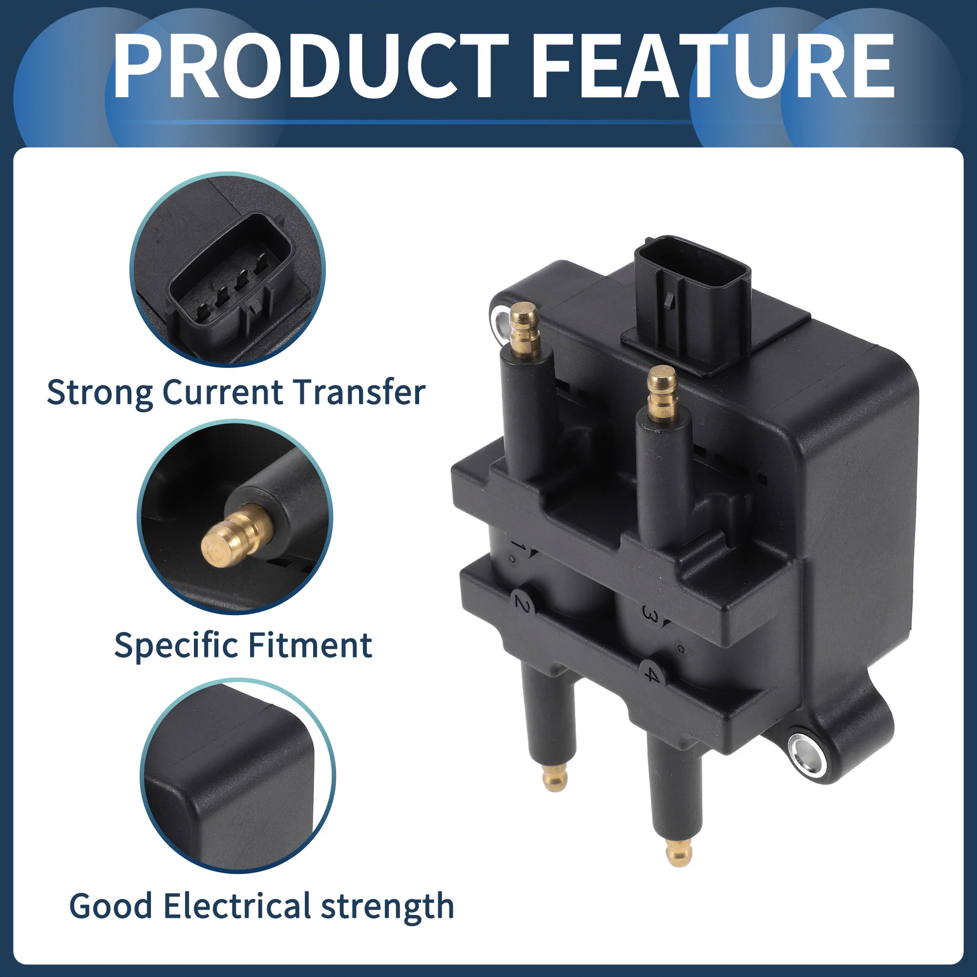 Ignition Coil Ignition Coil Pack No.22433AA570 for Subaru Outback 2000-2005 H4 2.5L - Image 6