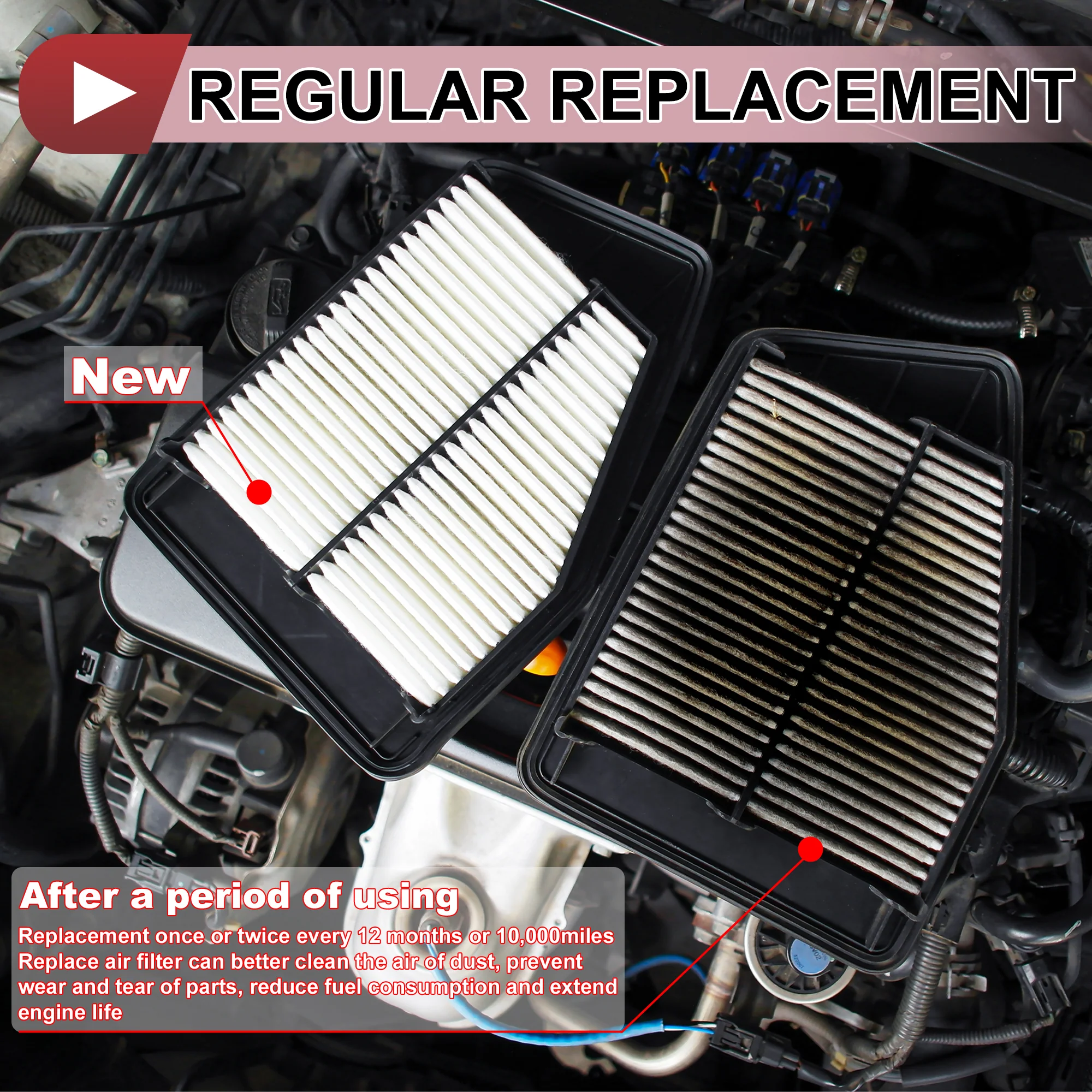 1 Pcs Engine Air Filter for Audi SQ5 3.0L 2018-2024 Engine Filter Air Cleaner No.8W0133843 - Image 4