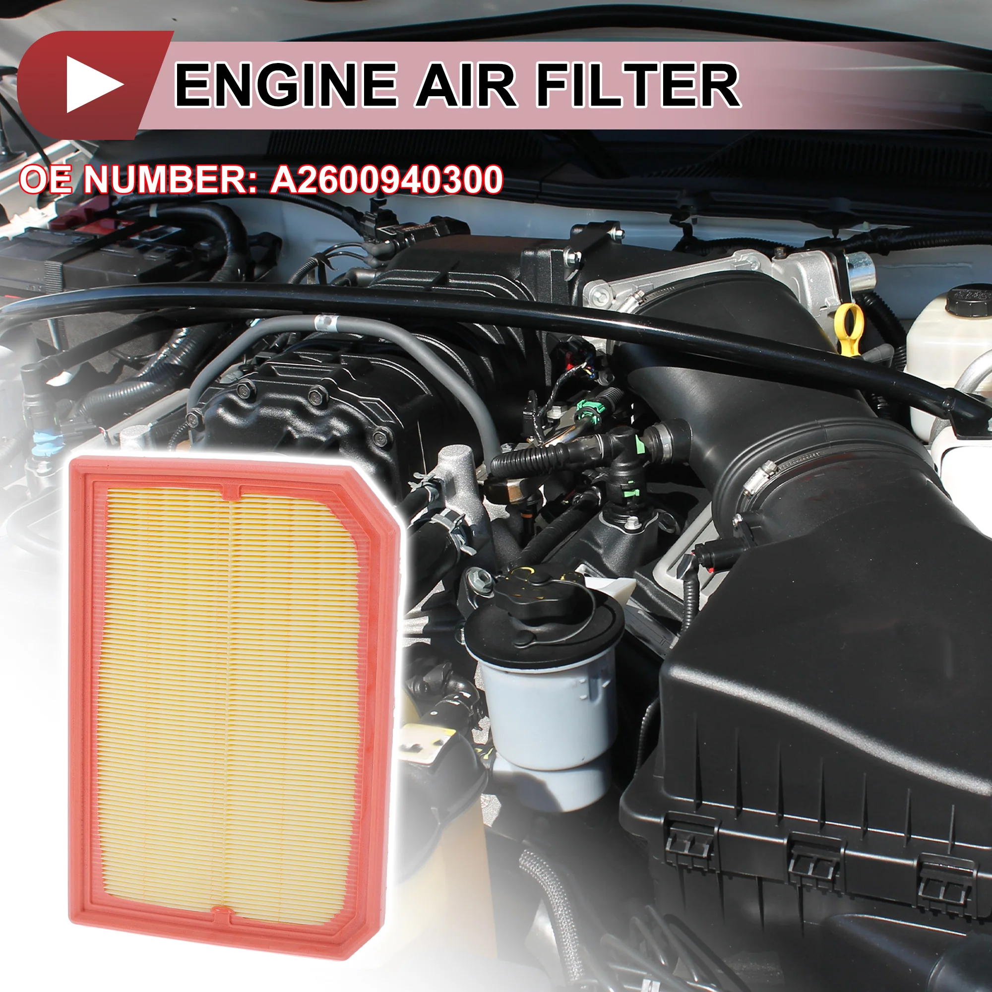 1 Pcs Engine Air Filter for Mercedes-Benz GLA250 2.0L 2021-2025 Engine Filter Air Cleaner No.A2600940300 - Image 2