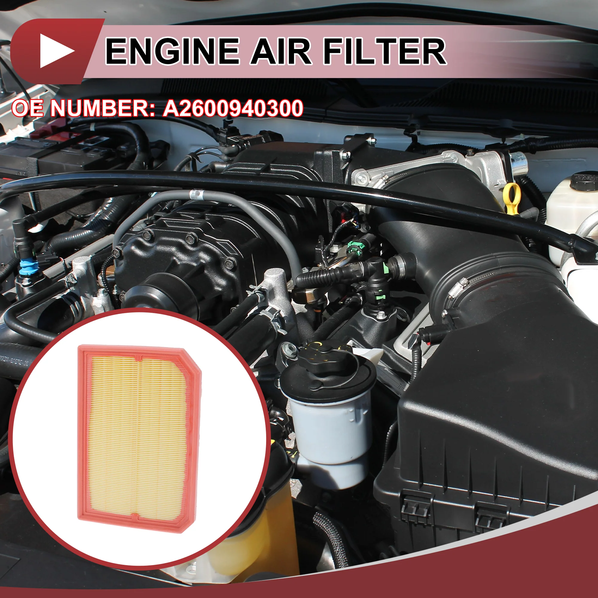 1 Pcs Engine Air Filter for Mercedes-Benz GLA250 2.0L 2021-2025 Engine Filter Air Cleaner No.A2600940300 - Image 3