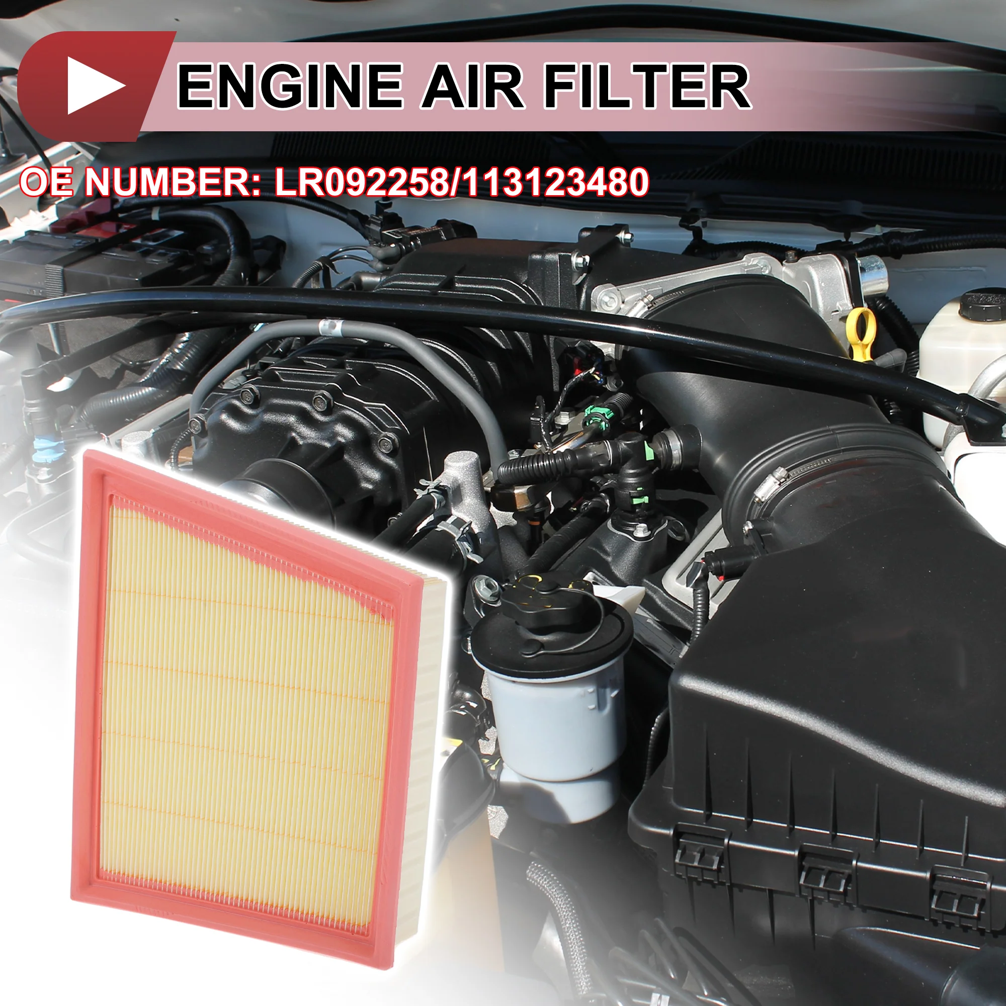 1 Pcs Engine Air Filter for Land Rover Range Rover Velar 2.0L Petrol Diesel Engine Filter Air Cleaner No.LR092258/113123480 - Image 2