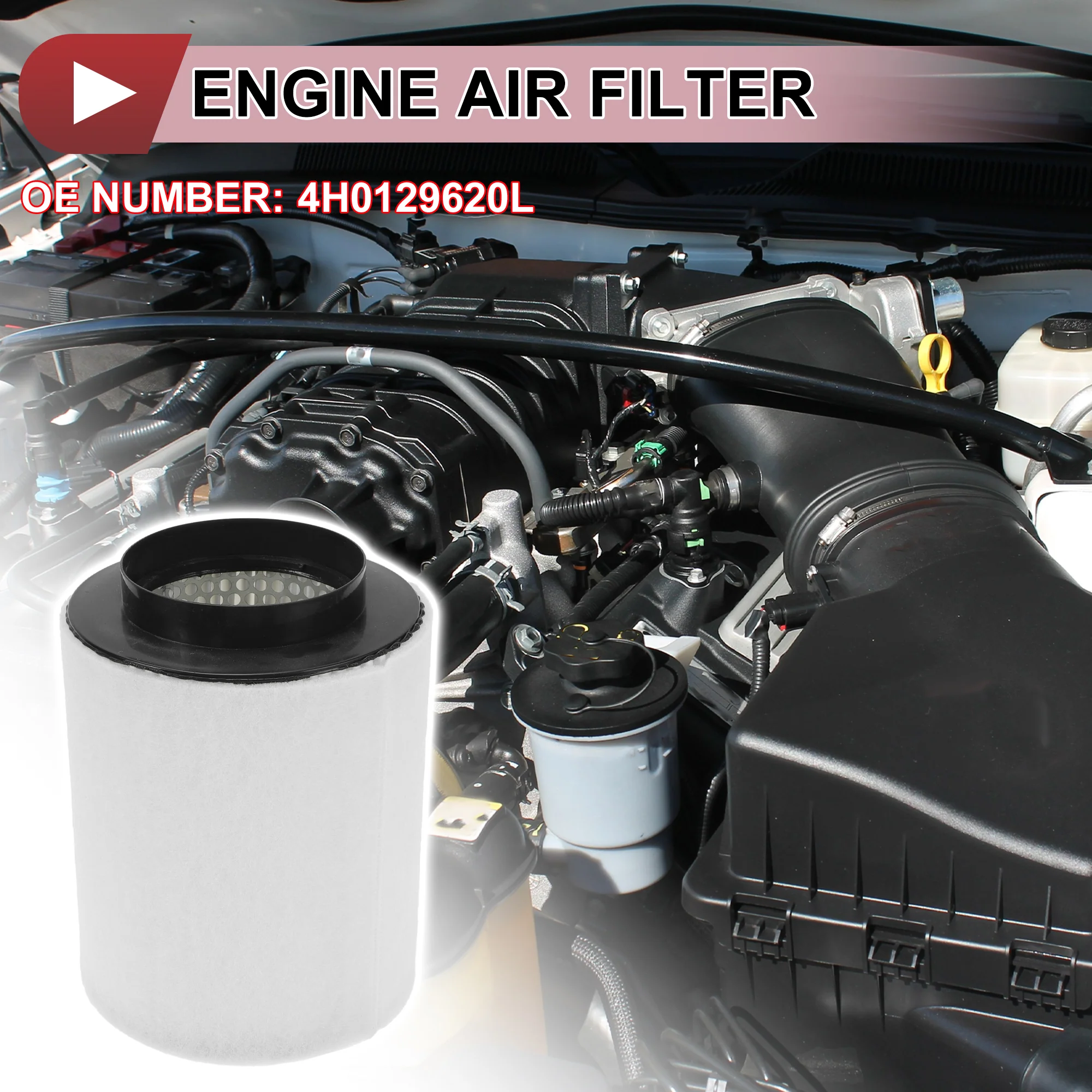 1 Pcs Engine Air Filter for Audi A8 Quattro 3.0L 4.0L 2013-2018 Engine Filter Air Cleaner No.4H0129620L - Image 2