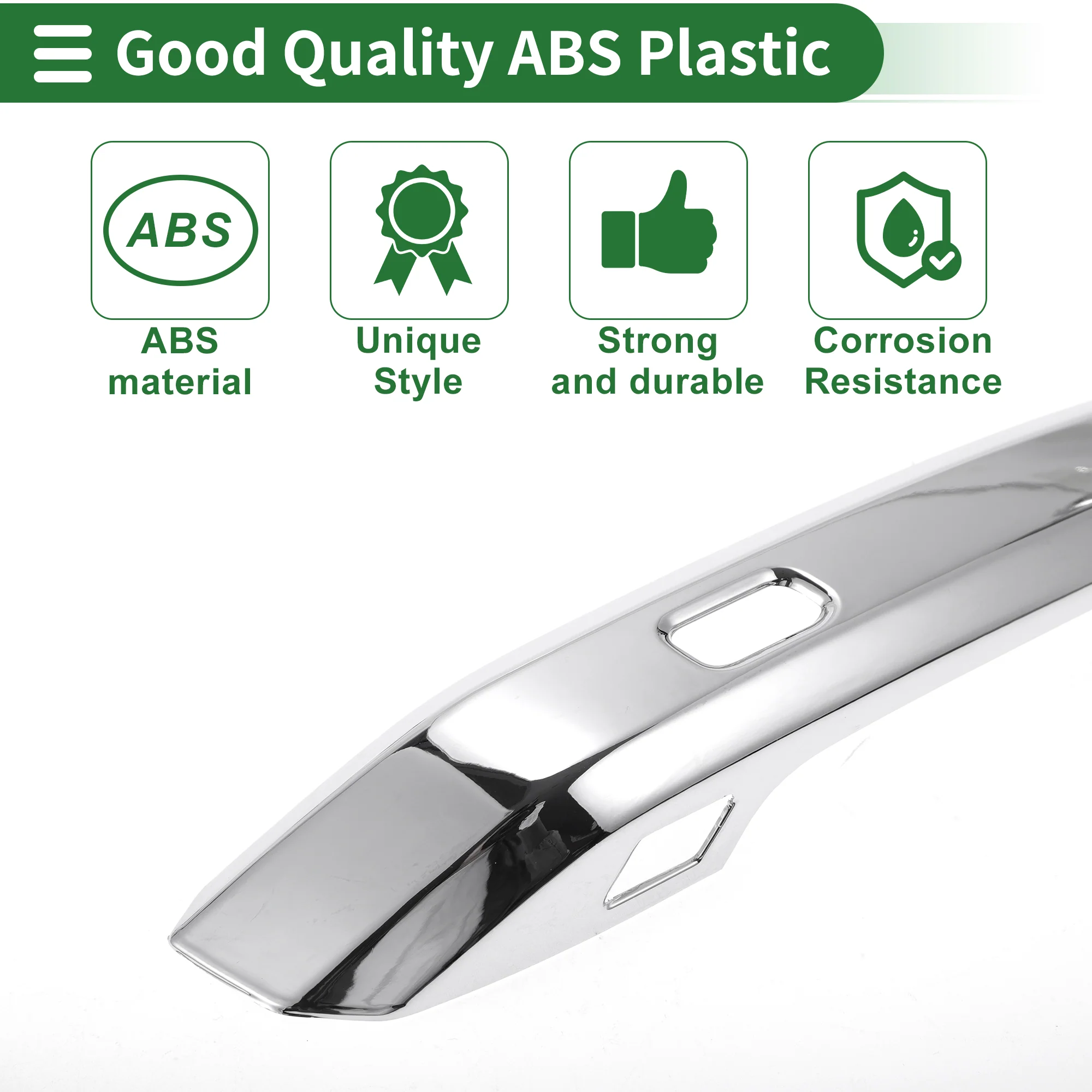 Car Door Handle Cover Trim for Audi A4L 2017-2021 Silver Tone - Image 4