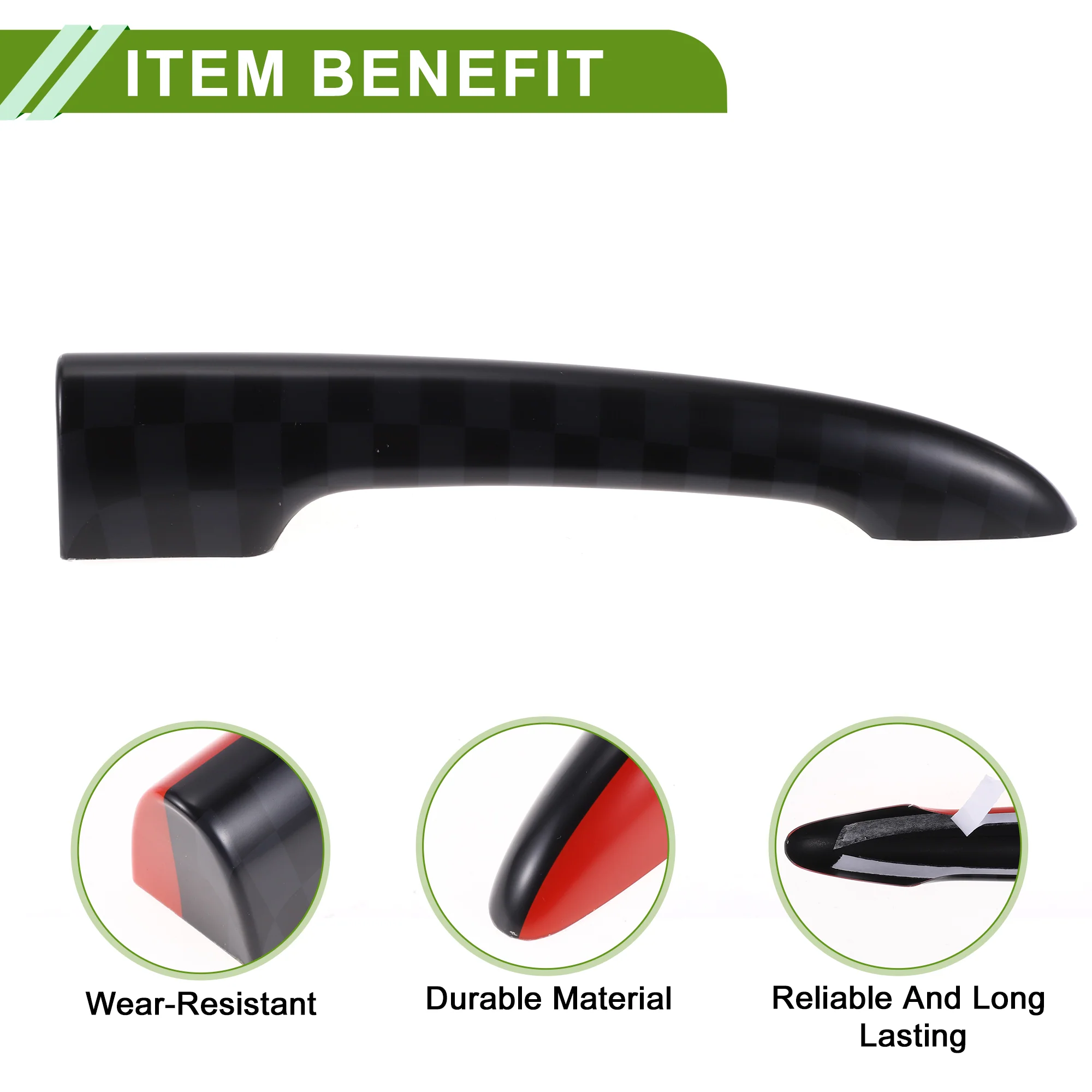Rear Trunk Door Tailgate Handle Cover for BMW Mini R55 Clubman 06-14 Black,Red - Image 4