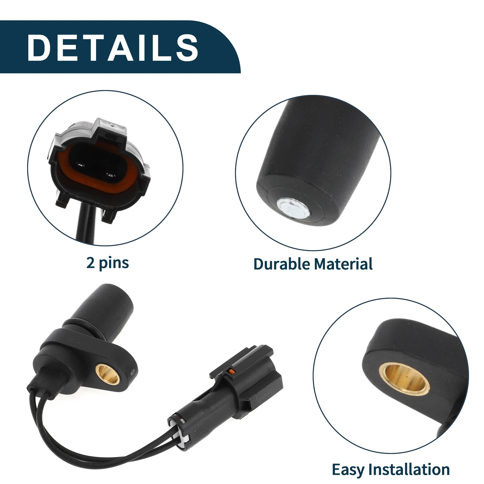 Crankshaft Position Sensor for Isuzu NKR NPR 4HK1 6HK1 Sturdy No.8943705810 Engine Crank CKP Sensor Black 1 Pc - Image 4