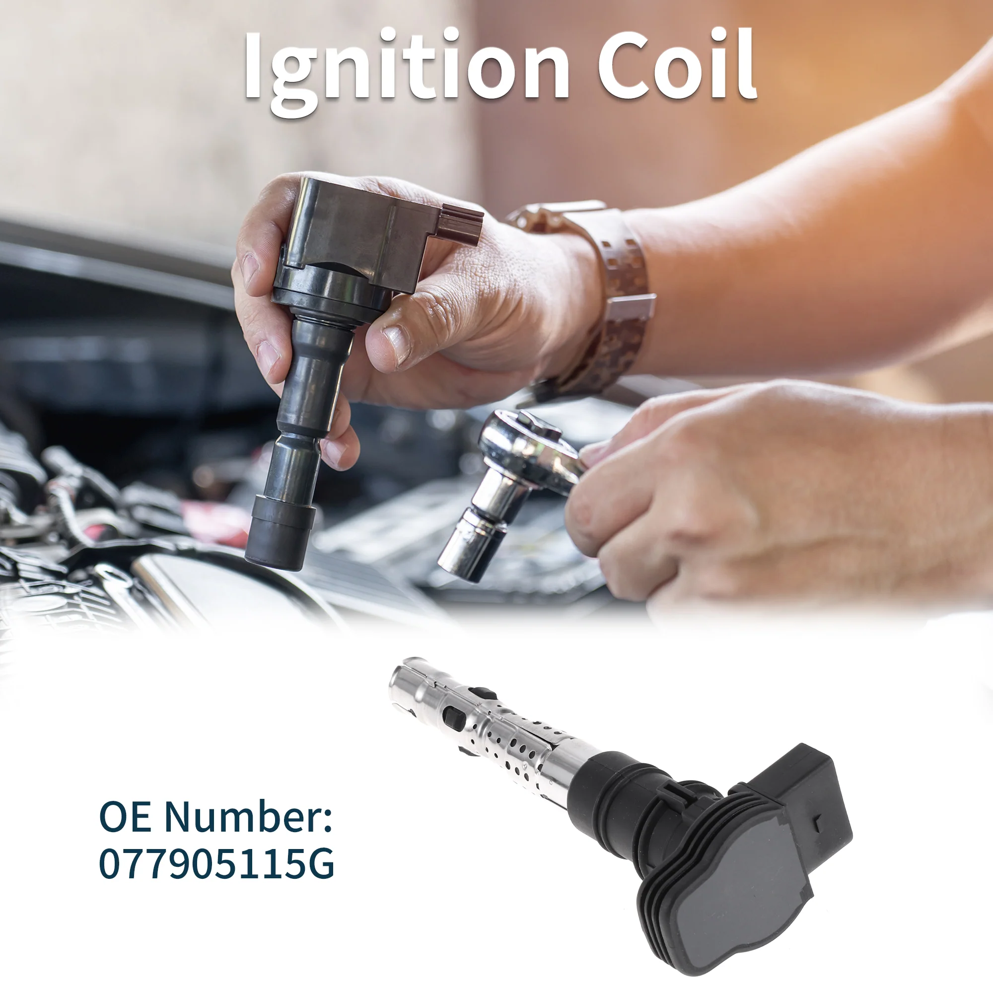 Ignition Coil for Volkswagen Touareg 2004-2006 No.077905115G Ignition Coil Pack - Image 3