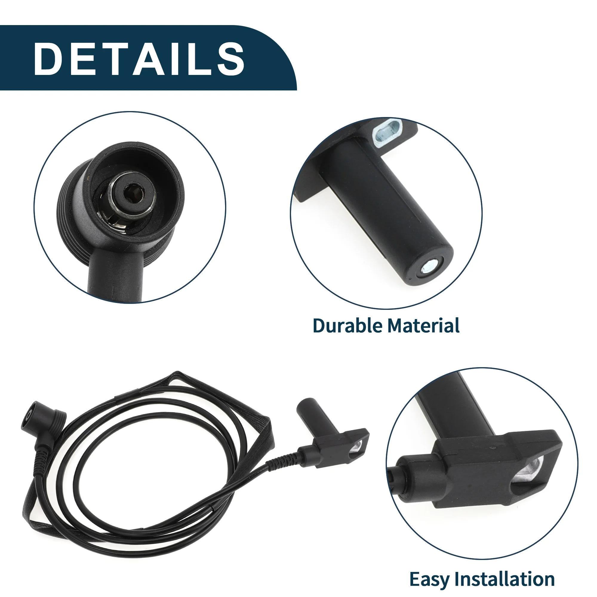 Crankshaft Position Sensor for MERCEDES-BENZ S600 6.0 1993-1998 Sturdy No.0031532228 Engine Crank CKP Sensor Black 1 Pc - Image 4