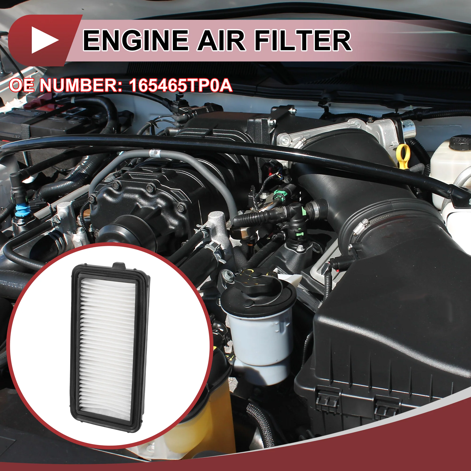 Engine Air Filter Filter Air Cleaner Element No.165465TP0A for Nissan Serena E-Power 1 Pc Long Life for Car - Image 3
