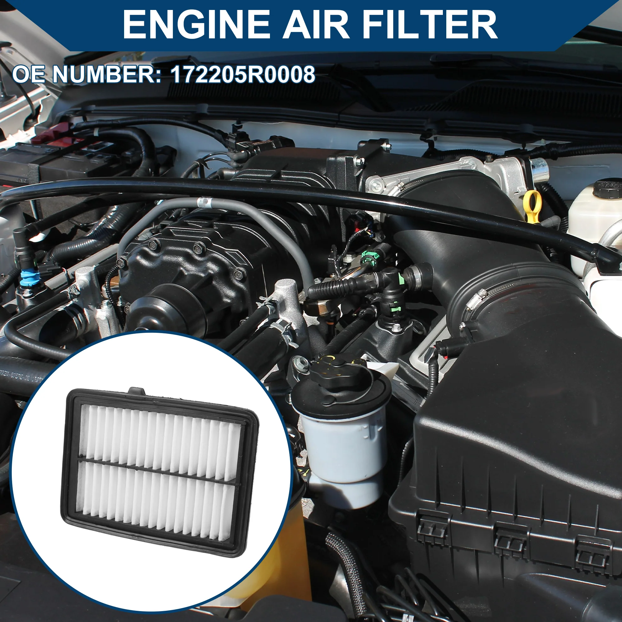 Car Engine Air Filter No.172205R0008 for Honda Fit 1.5L 2015-2020 Long Life Filter Element Air Cleaner 1 Pcs - Image 3