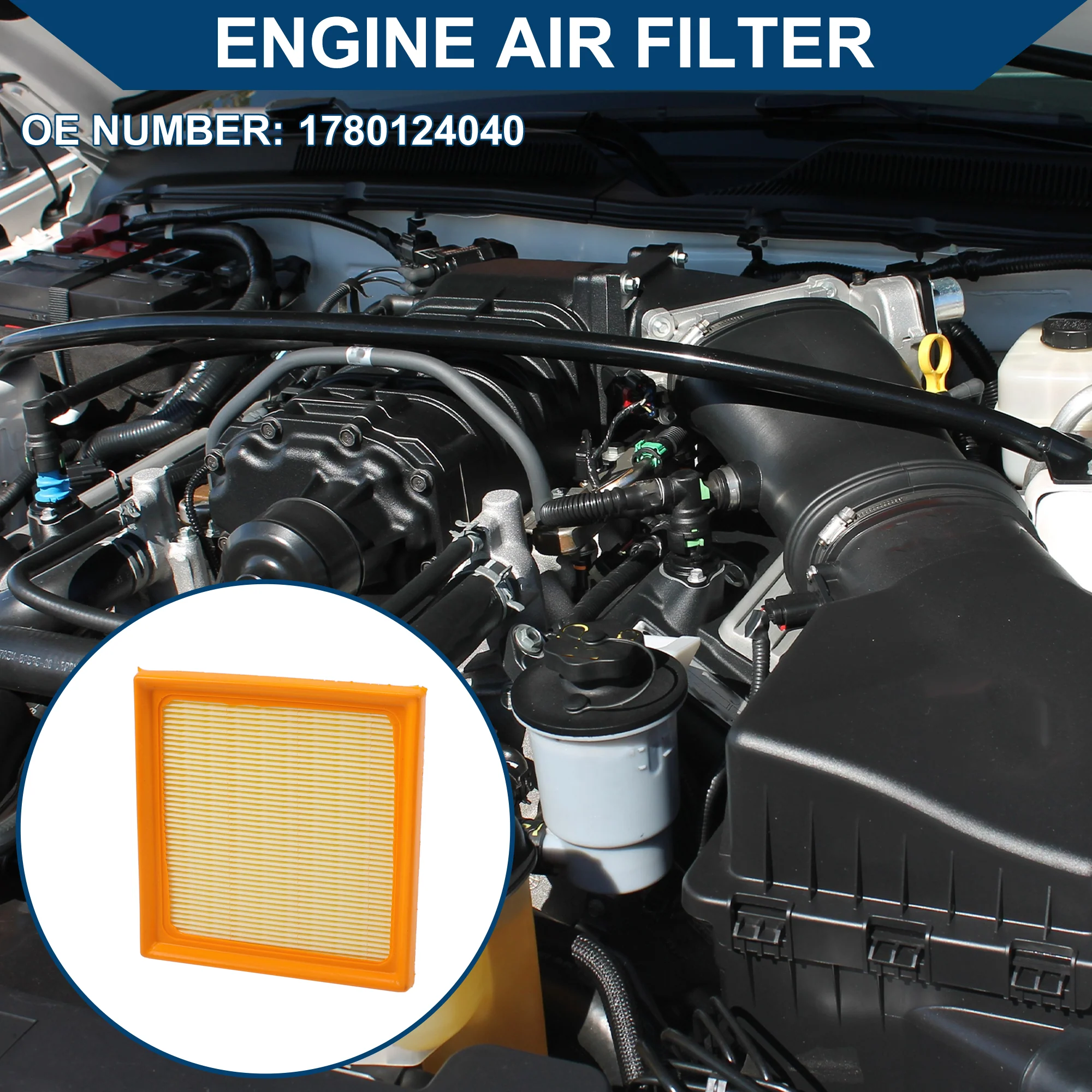 Car Engine Air Filter No.1780124040 for Lexus UX250h 2.0L 2020-2024 Long Life Filter Element Air Cleaner 1 Pcs - Image 3