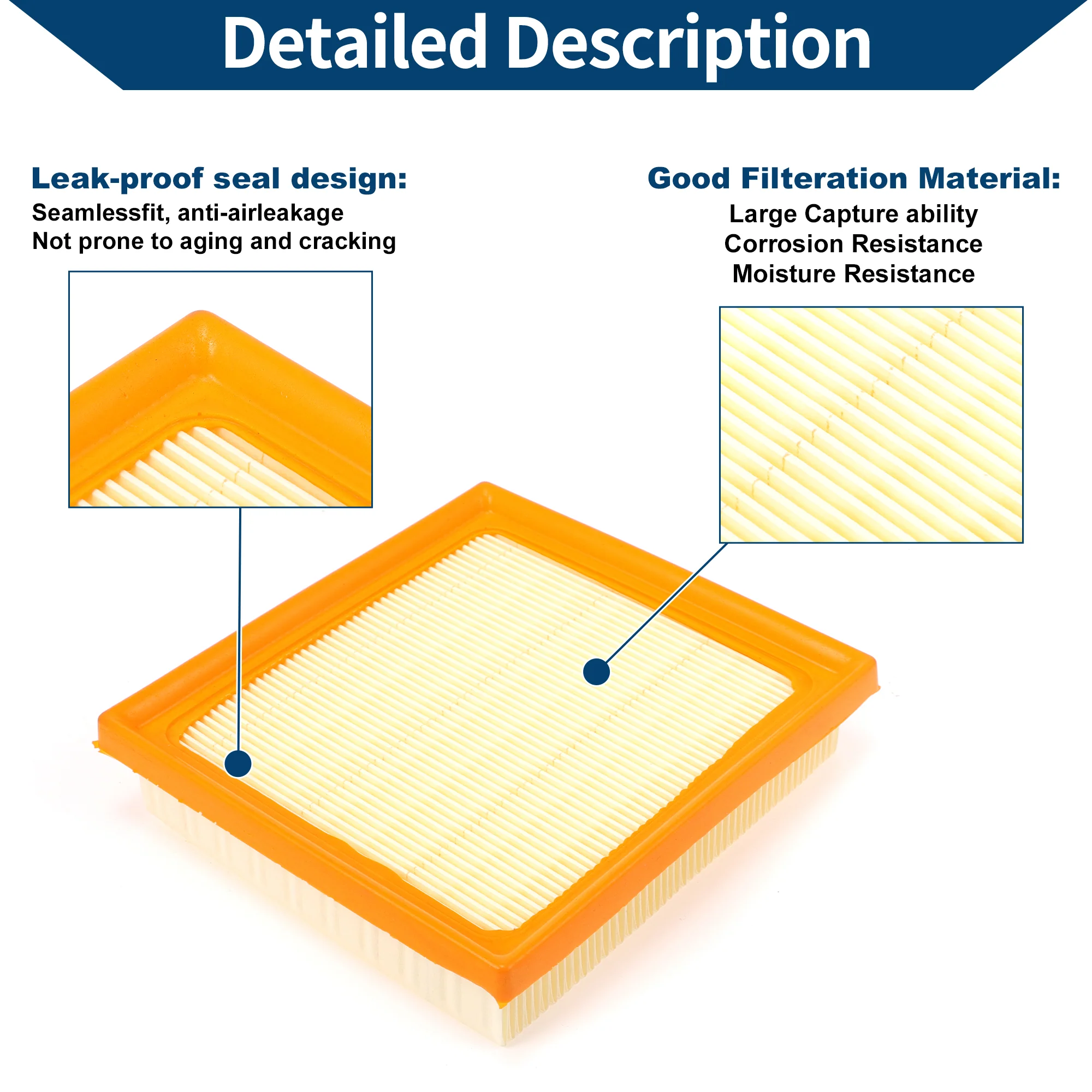 Car Engine Air Filter No.1780124040 for Lexus UX250h 2.0L 2020-2024 Long Life Filter Element Air Cleaner 1 Pcs - Image 5