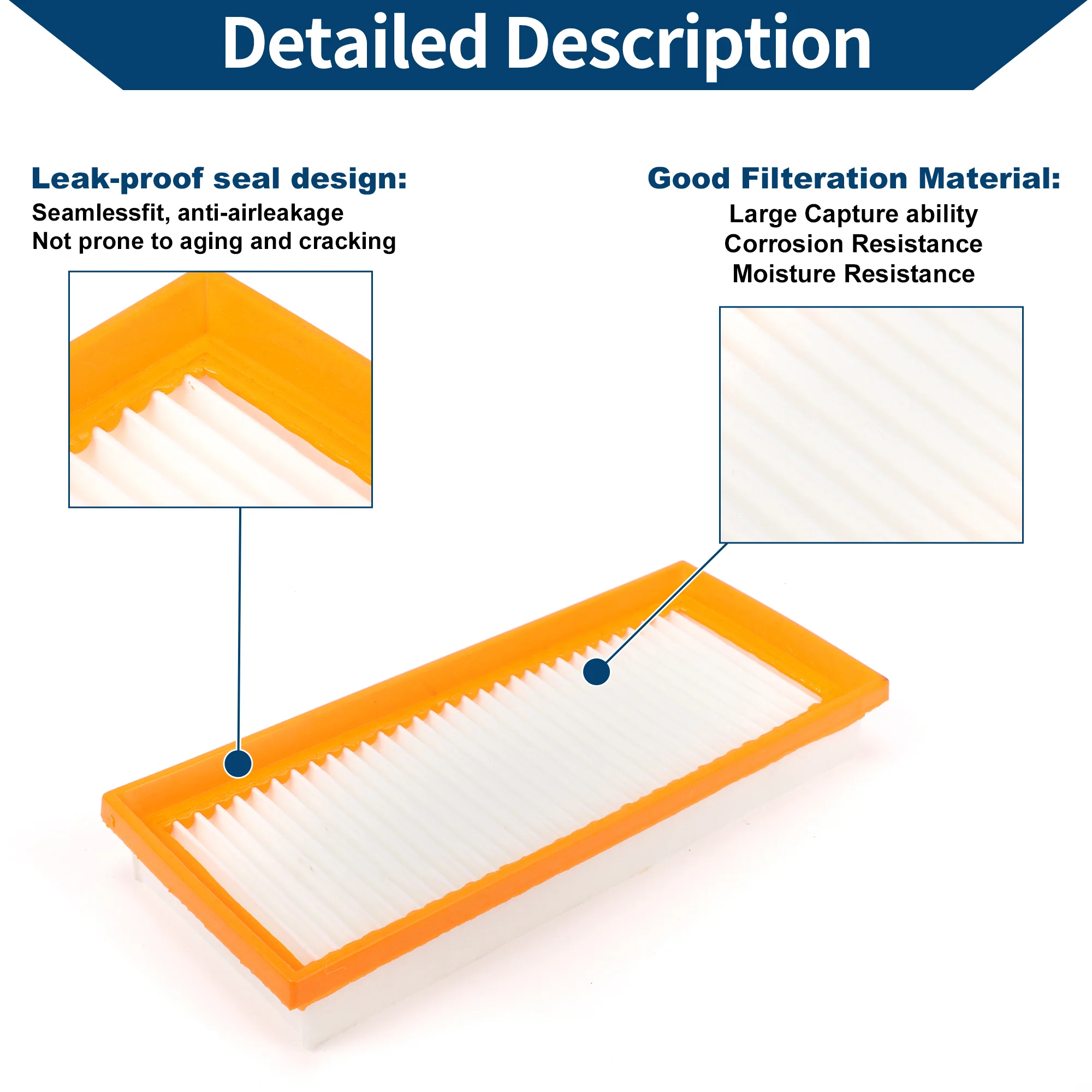 Car Engine Air Filter No.0010940301/001094030164 for Smart Fortwo 2008-2015 L3 1.3L Long Life Filter Element Air Cleaner 1 Pcs - Image 5