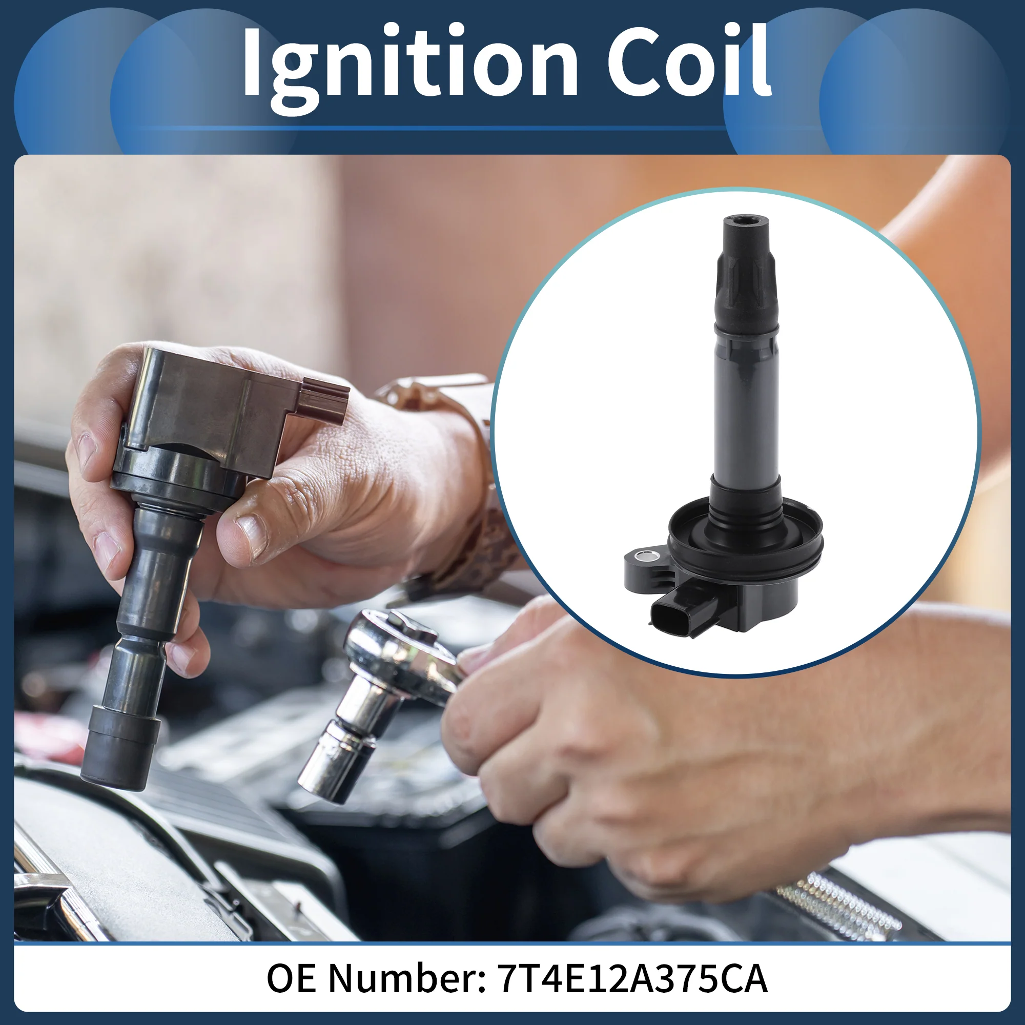Ignition Coil Ignition Coil Pack No.7T4E12A375CA for Ford Explorer 2011-2017 - Image 2