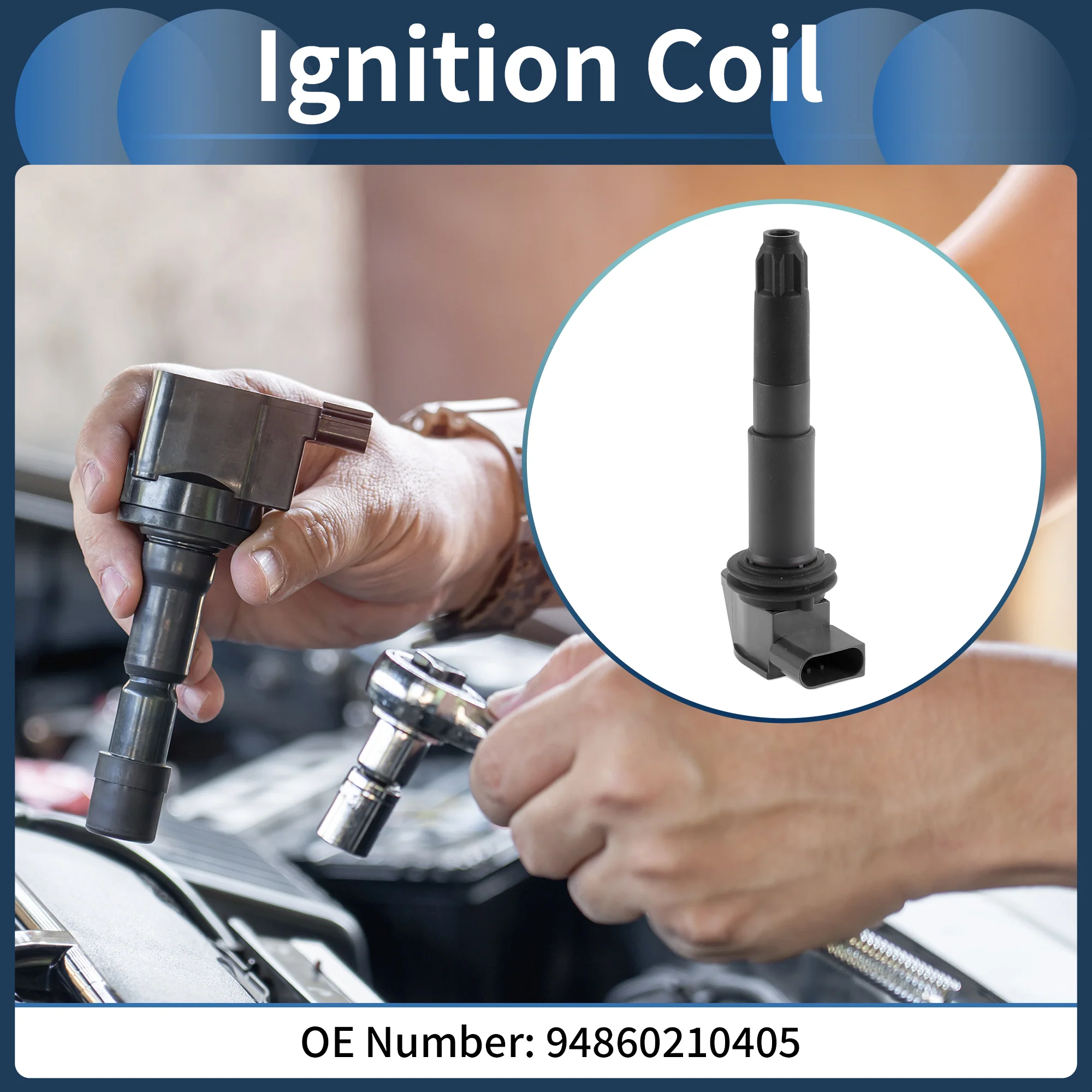 Ignition Coil Ignition Coil Pack No.94860210405 for Porsche Cayenne 2003-2006 - Image 2