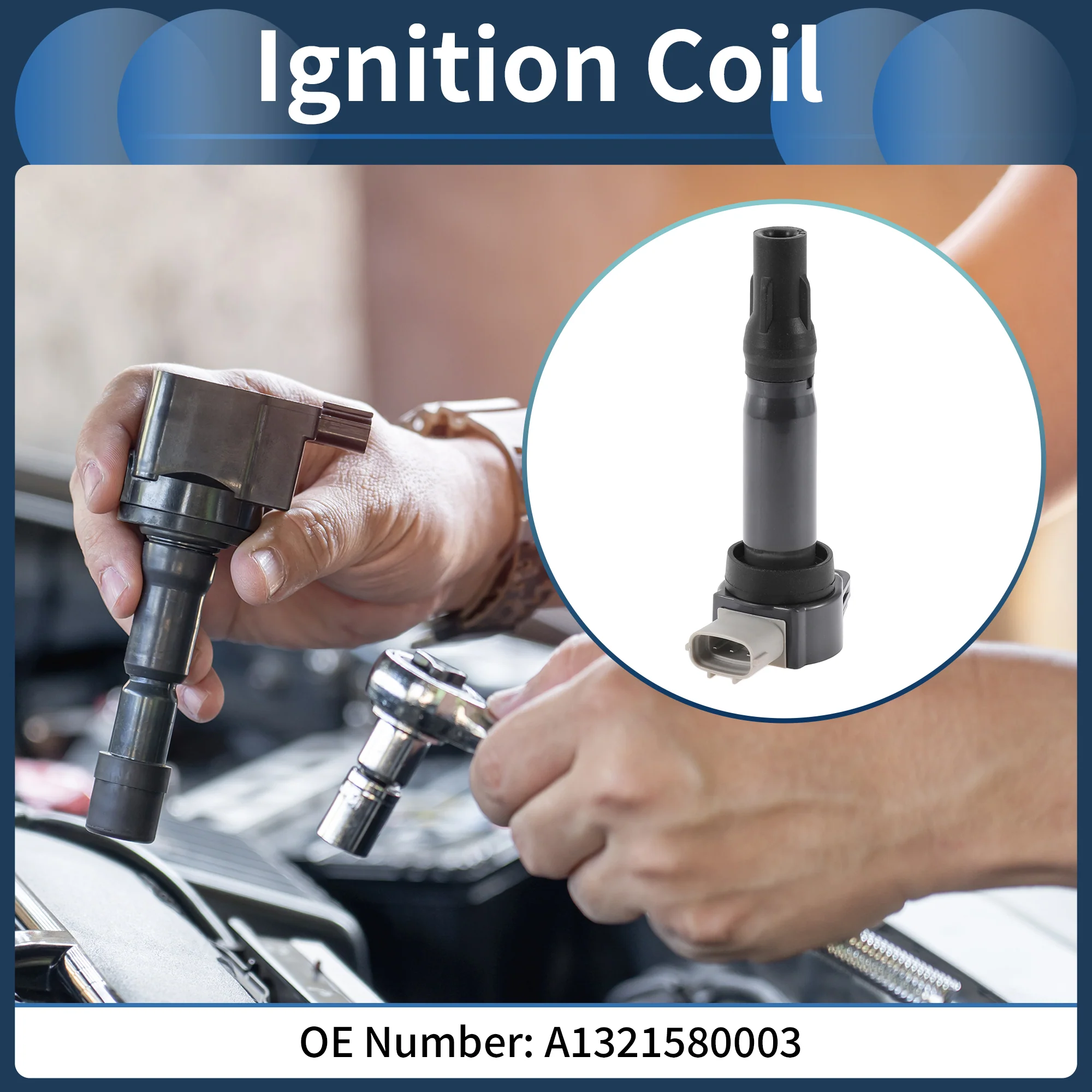 Ignition Coil Ignition Coil Pack No.A1321580003 for Smart Fortwo 2008-2015 - Image 2