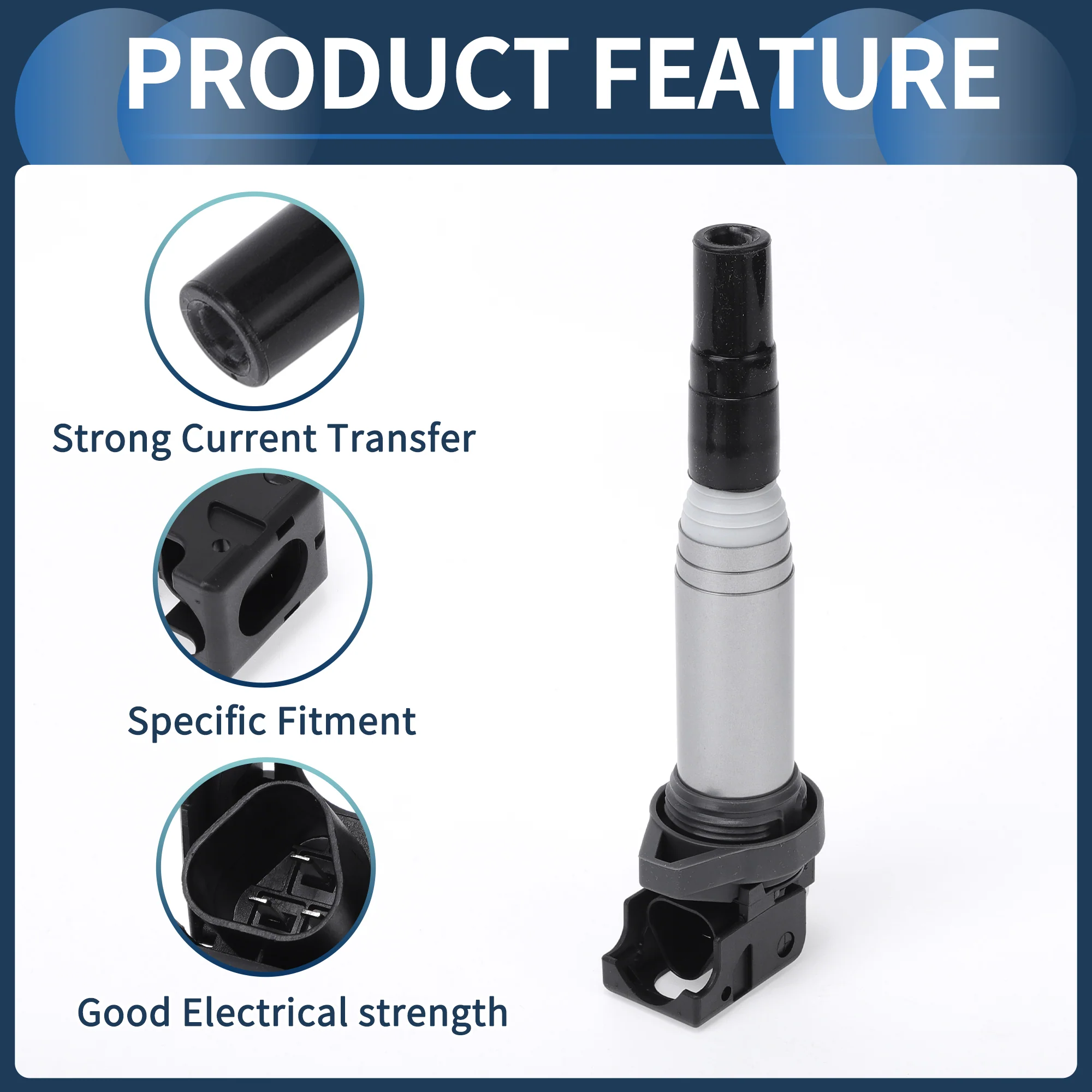 Ignition Coil Ignition Coil Pack No.12121712219 for BMW X3 3.0L L6 2007-2012 - Image 6