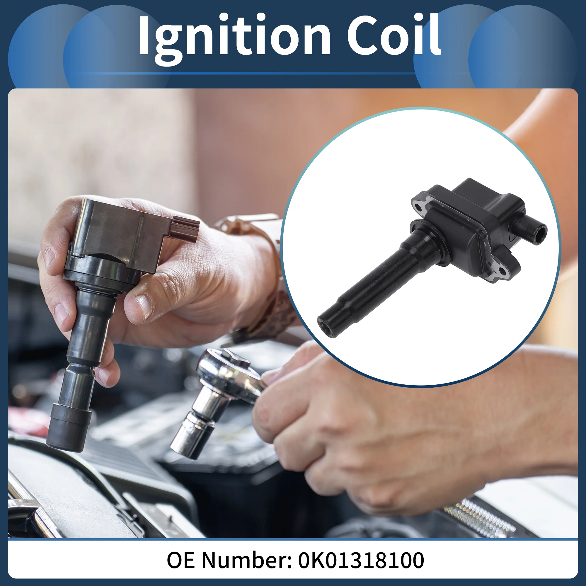 Ignition Coil Ignition Coil Pack No.0K01318100 for Kia Sportage 2.0L 1998-2002 - Image 2