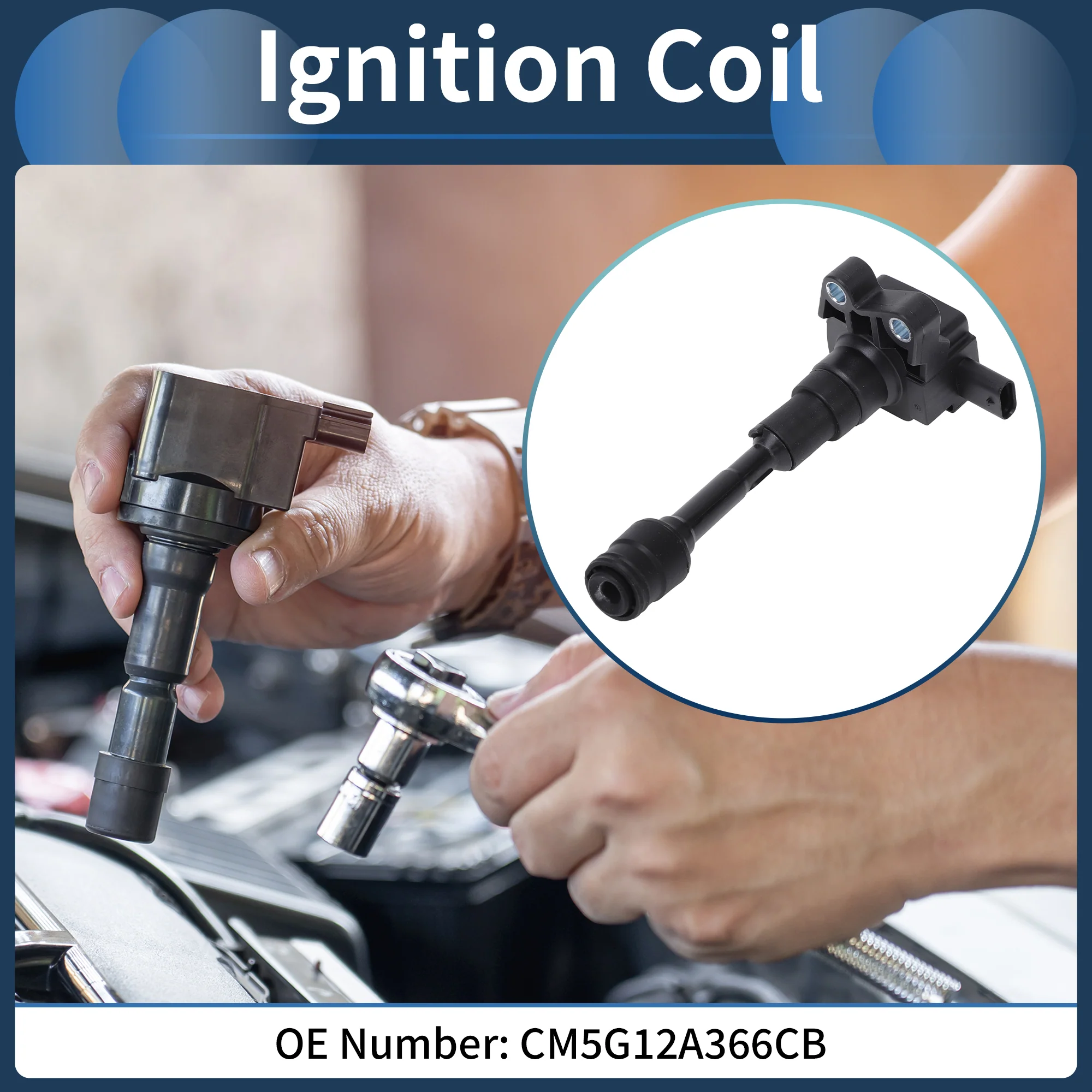 Ignition Coil Ignition Coil Pack No.CM5G12A366CB for Ford Focus III 2012-2020 - Image 2