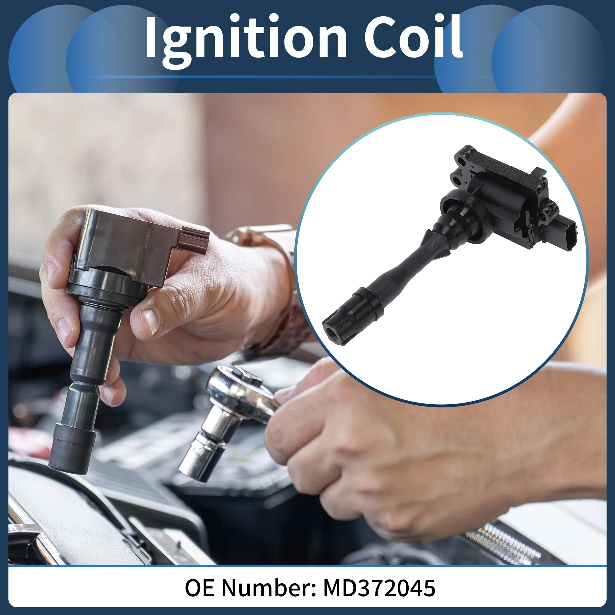 Ignition Coil Ignition Coil Pack No.MD372045 for Mitsubishi Montero 3.8L V6 2003-2006 - Image 2