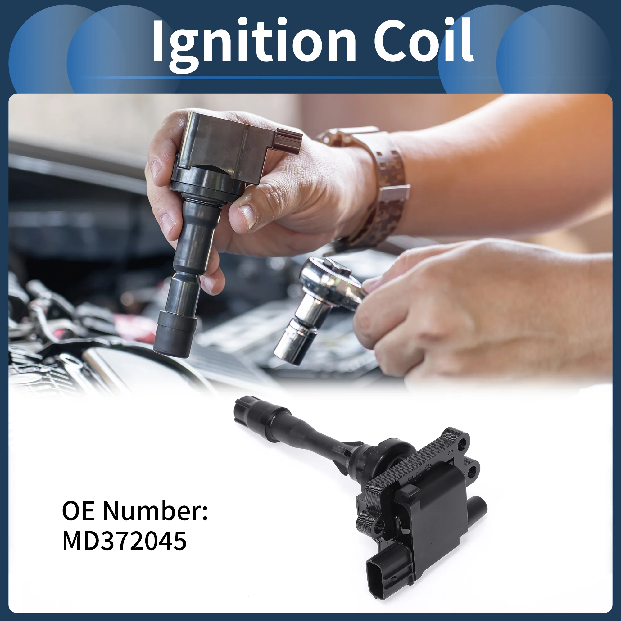 Ignition Coil Ignition Coil Pack No.MD372045 for Mitsubishi Montero 3.8L V6 2003-2006 - Image 3