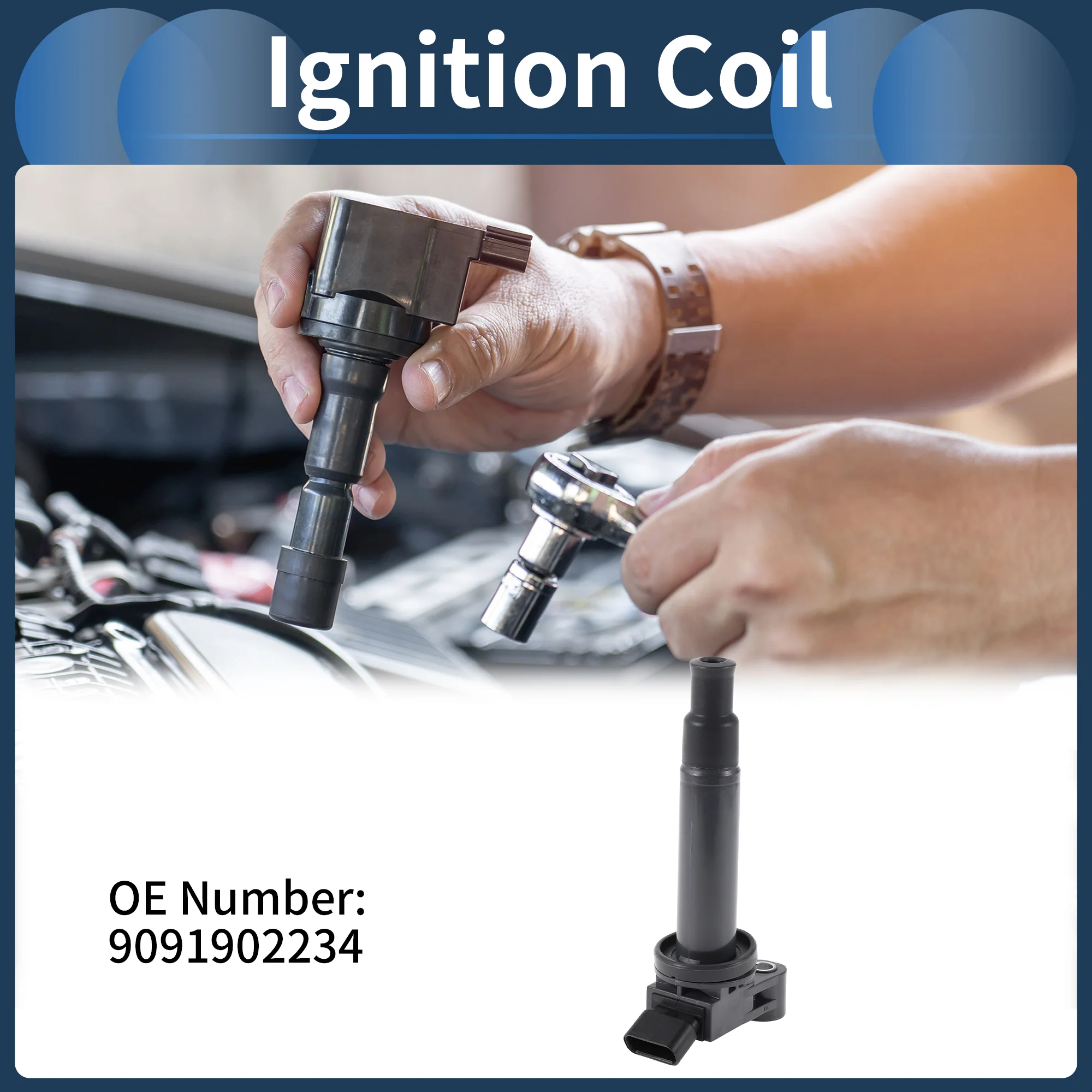 Ignition Coil Ignition Coil Pack No.9091902234 for Toyota Sienna 2000-2006 - Image 3