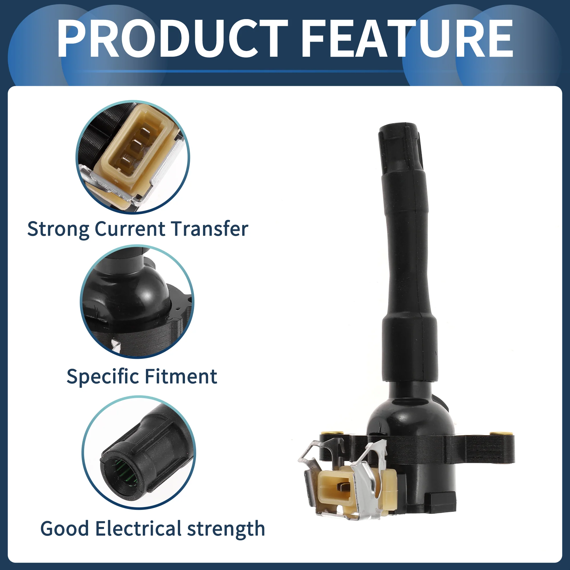 Ignition Coil Ignition Coil Pack No.12131748017 for BMW 325Ci 325i 325xi 2001-2002 - Image 5