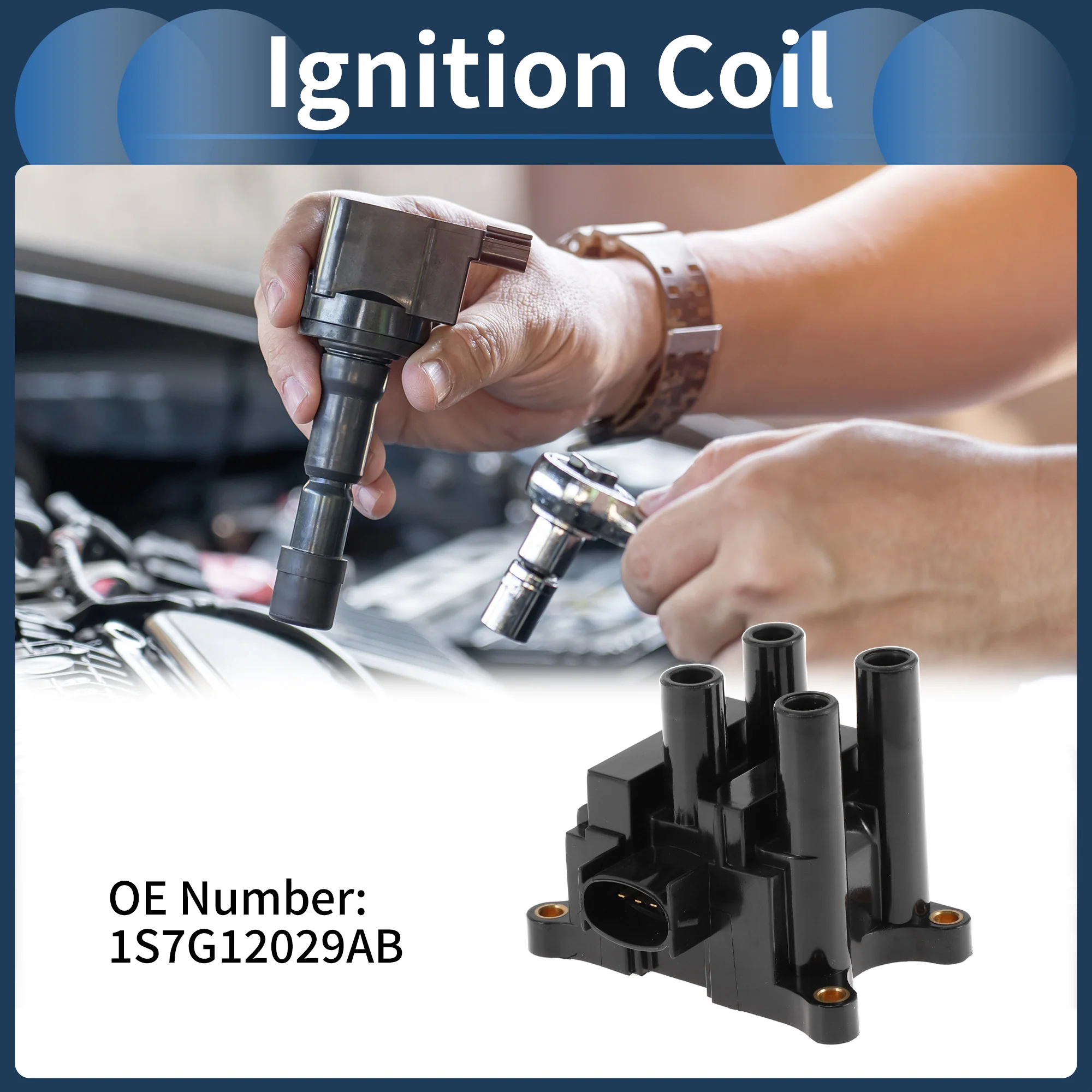 Ignition Coil Ignition Coil Pack No.1S7G12029AB for Ford Fusion 2002-2005 - Image 3