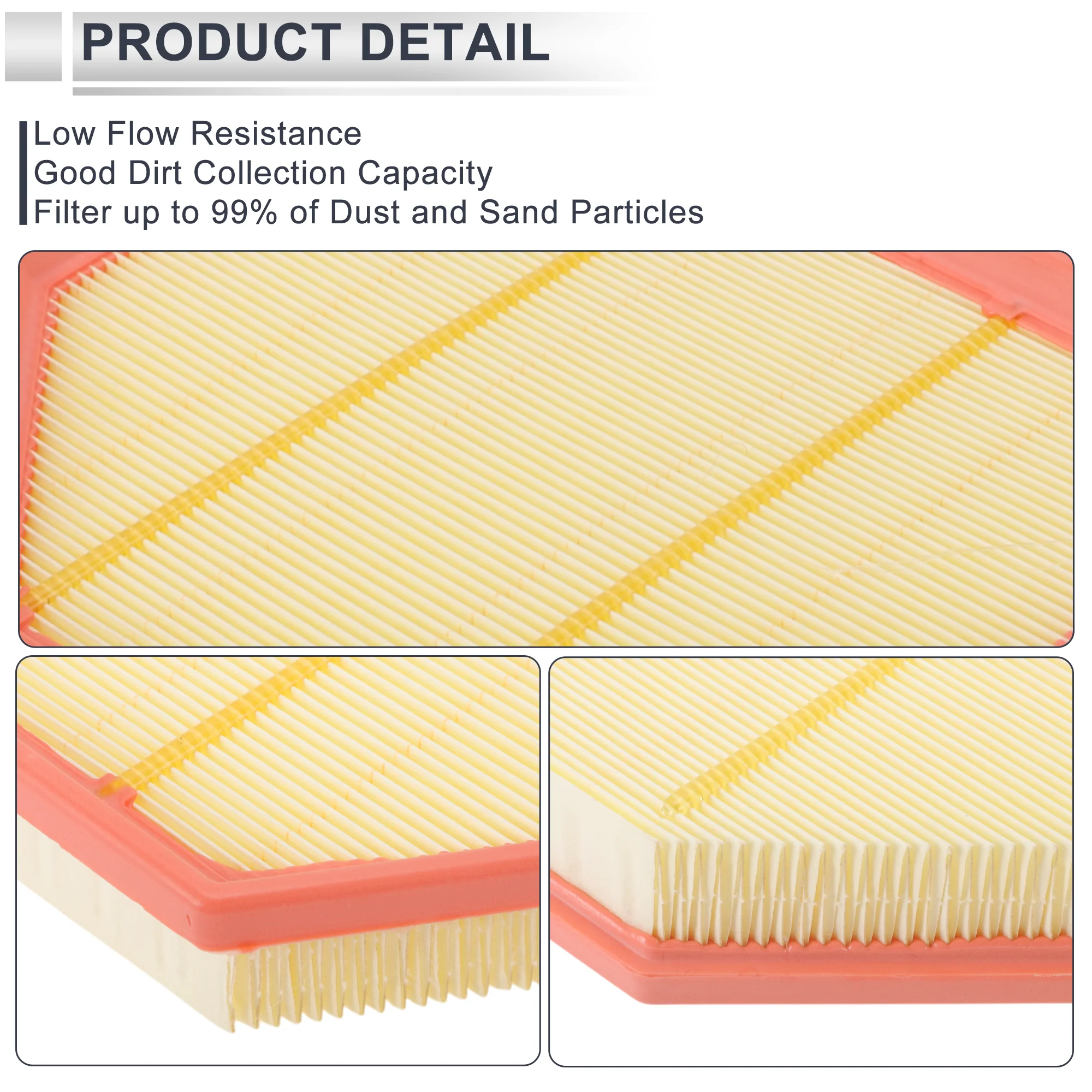 Car Engine Air Filter No.13727843283 for BMW M2 3.0L 2019-2021 Long Life Filter Air Cleaner Element 1 Pcs - Image 6