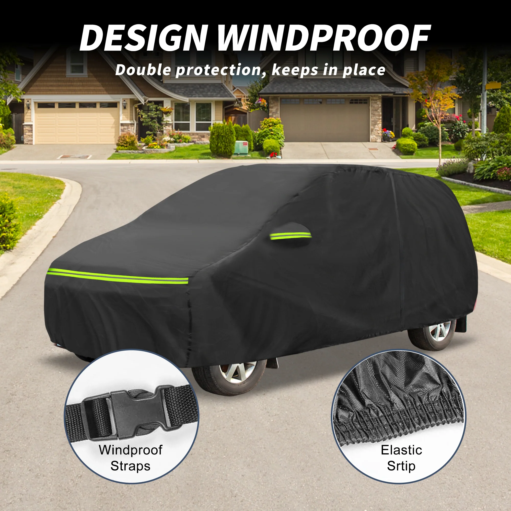 Waterproof 219D-PU Car Cover for Hyundai i30 II/III 2011-2021 with Zipper - Image 4