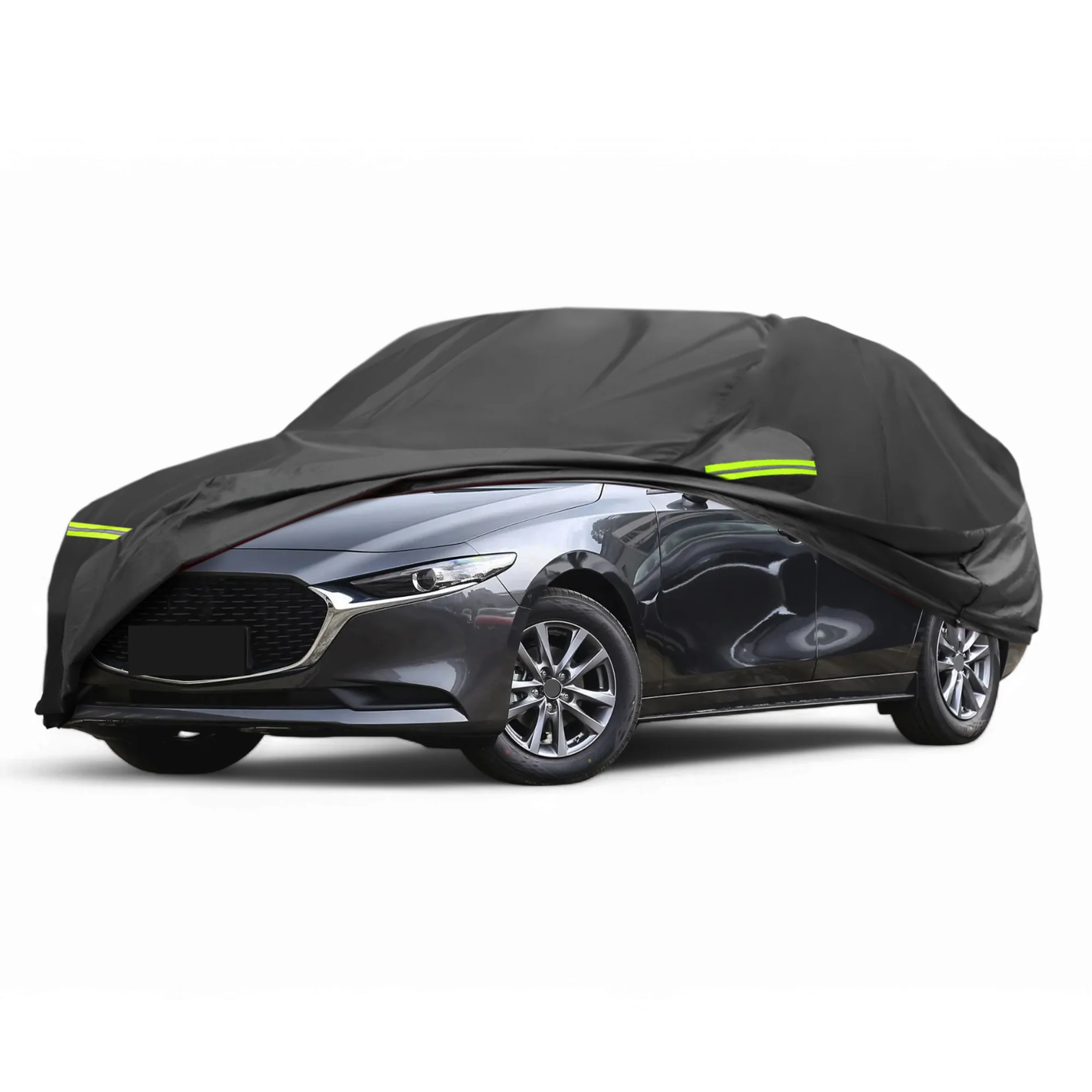 Waterproof 223D-PU Car Cover for Mazda 3 2013-2021 with Zipper