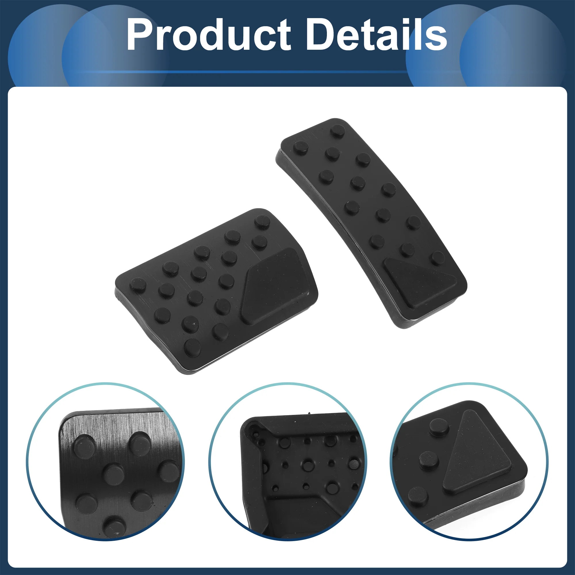 1 Set Automatic Foot Pedal Pads Foot Accelerator Pedal Covers for Jeep Wrangler 2018-2024 Aluminum Alloy Black - Image 6