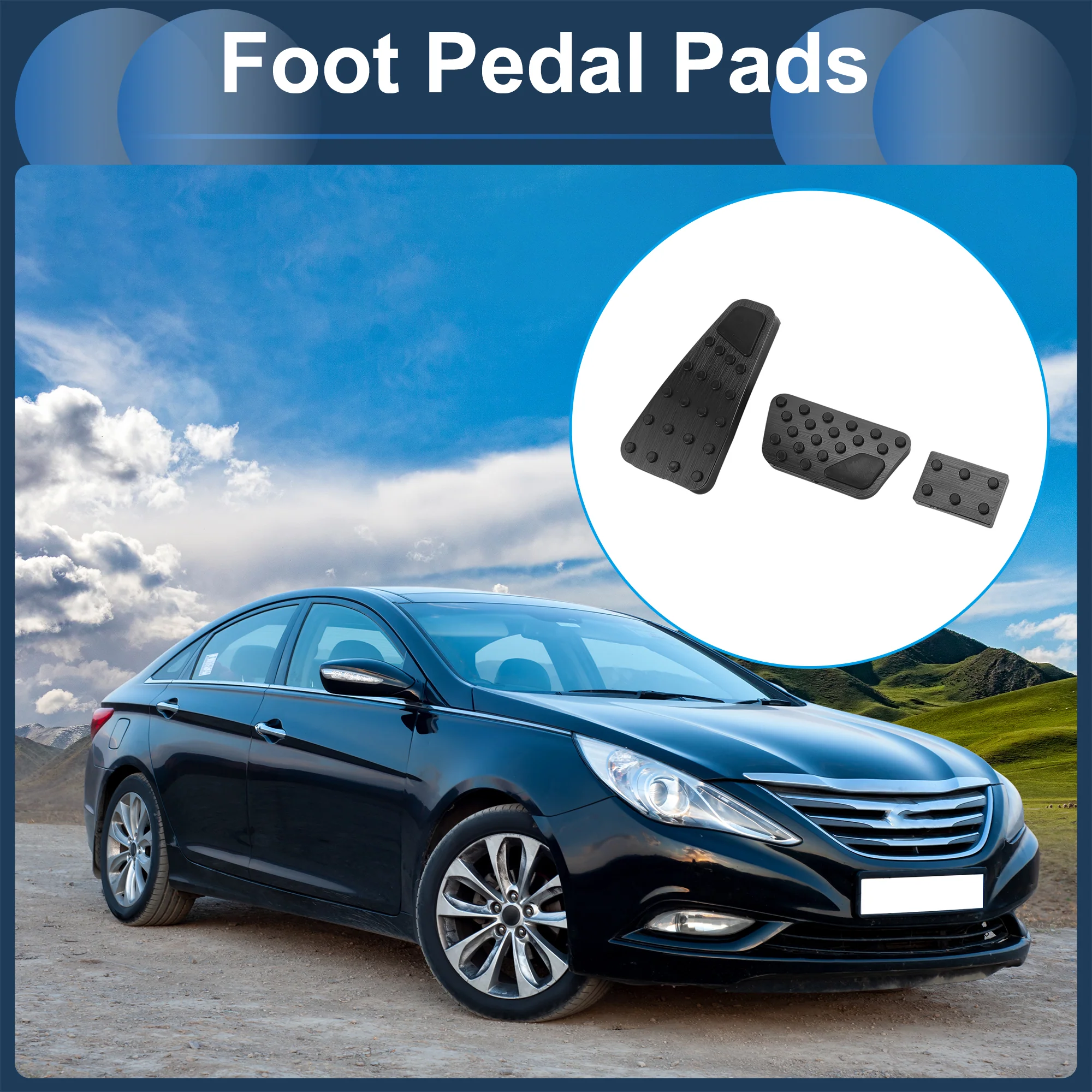 1 Set Automatic Foot Pedal Pads Foot Accelerator Pedal Covers for Dodge for RAM 1500 2010-2018 Aluminum Alloy Black - Image 3