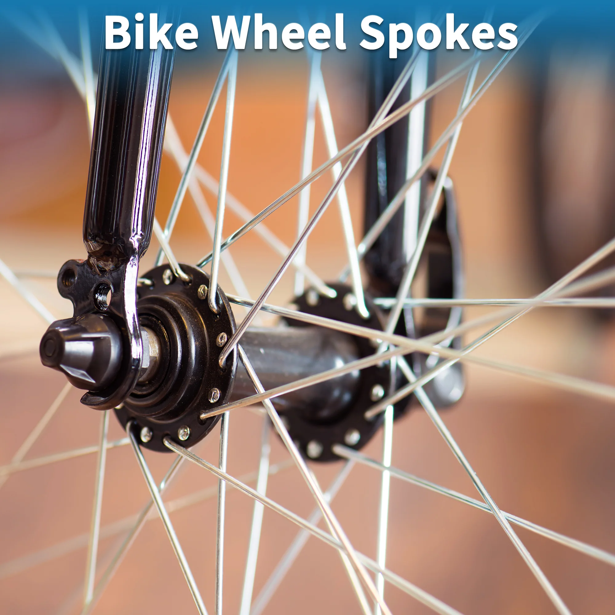 36 Set 14G Bicycle Spokes 273mm Bike Wheel Spokes Galvanized Carbon Steel Silver Tone - Image 4