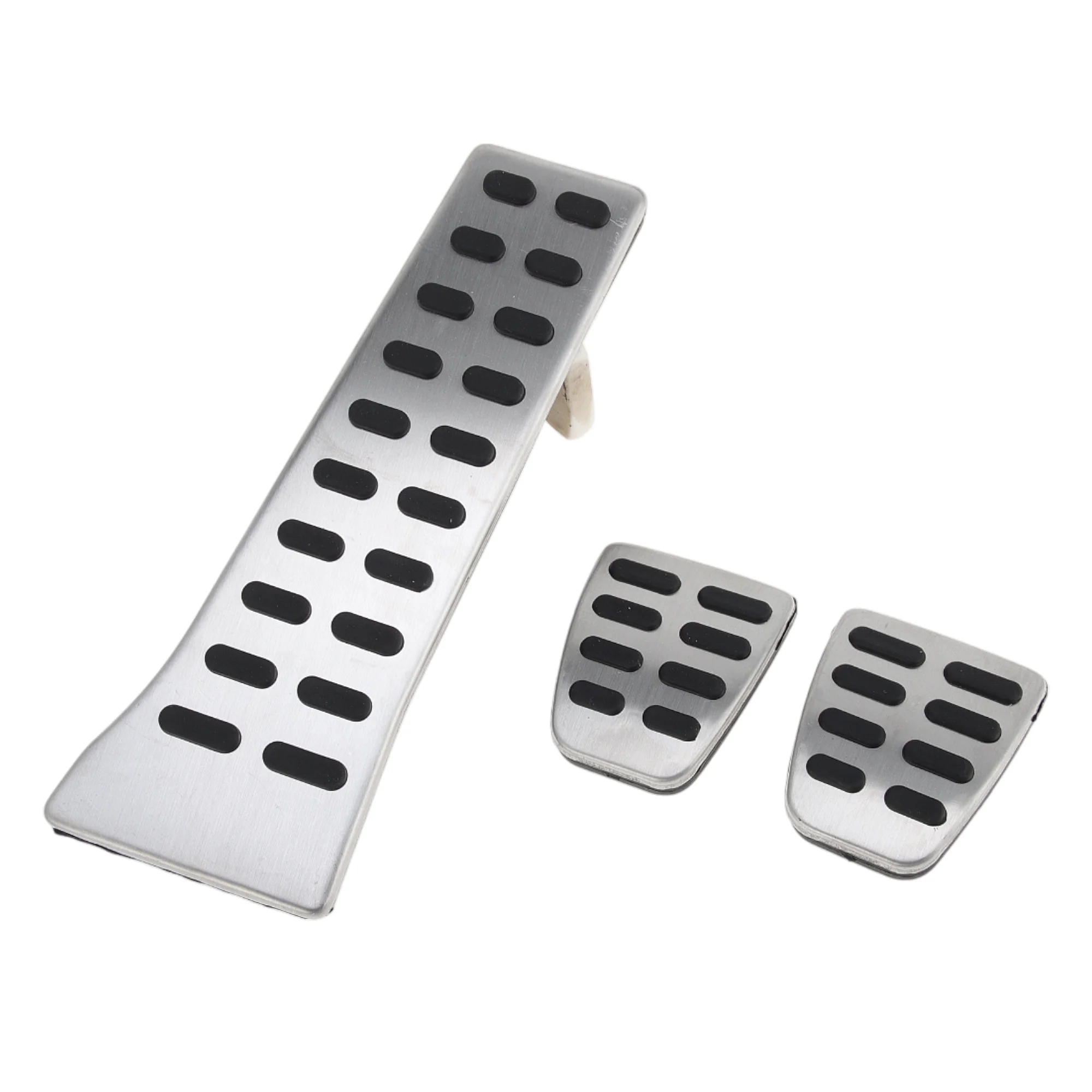 1 Set Manual Footrest Pedals Cover Footrest Pedal Pads Foot Rest Dead Pedal Pad Cover for Kia Sorento 2017-2022 Stainless Steel Silver Tone