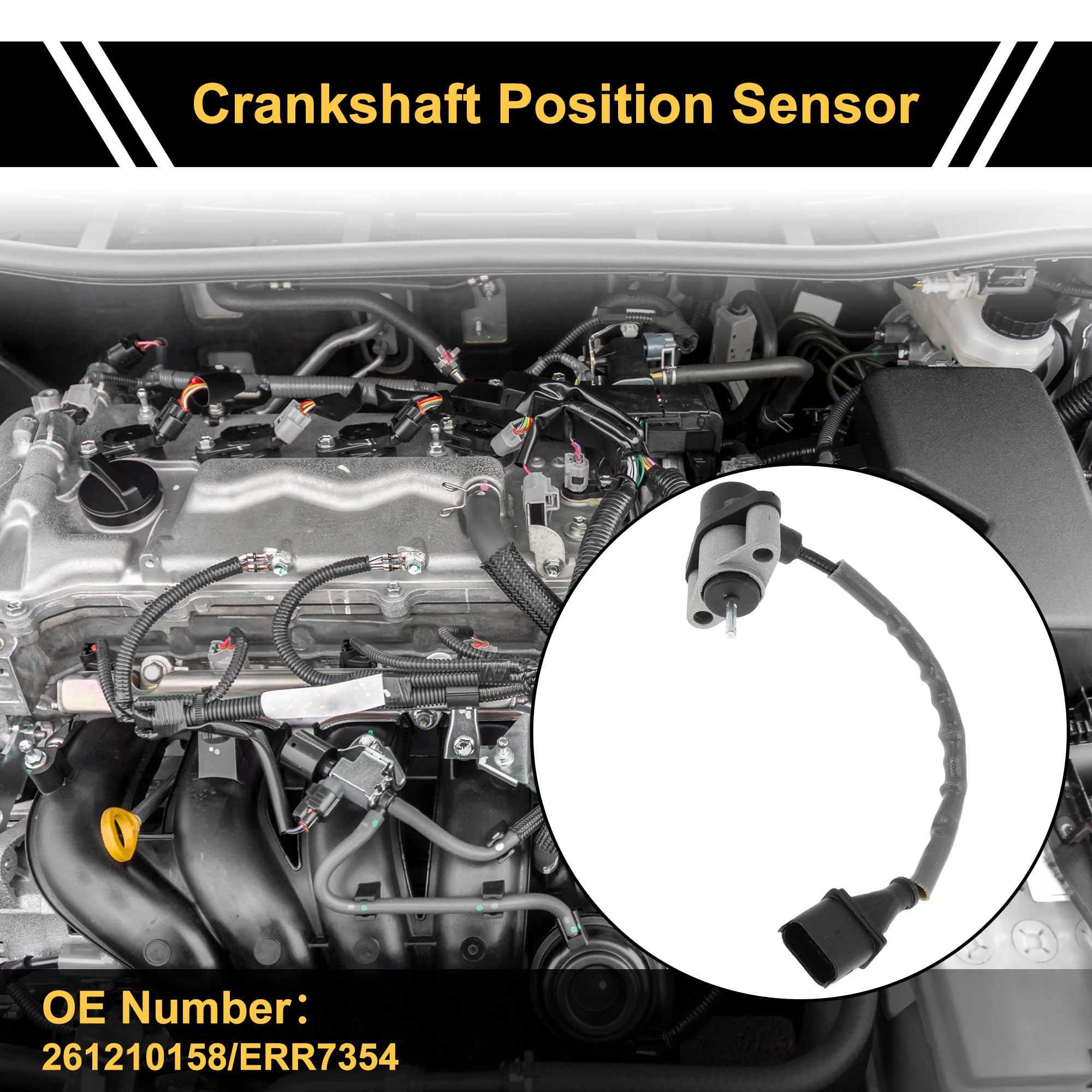 1 Pc No.261210158 Crankshaft Position Sensor for LAND ROVER Range Rover 3.9 4x4 1994-2002 Sturdy Car Engine Crank CKP Sensor - Image 3