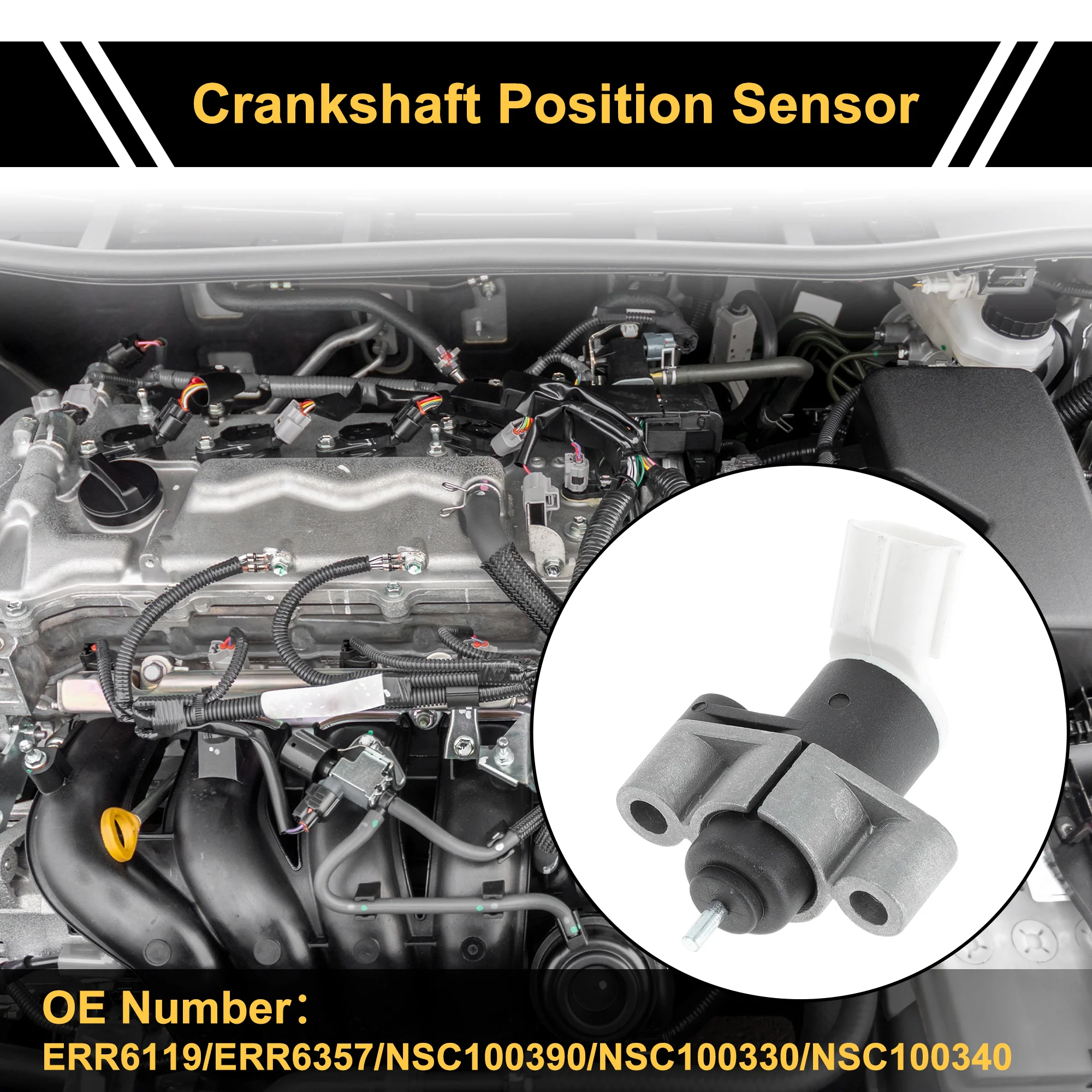 1 Pc No.ERR6119 Crankshaft Position Sensor for Land Rover Range Rover 4.0 4x4 97-98 Sturdy Car Engine Crank CKP Sensor - Image 3