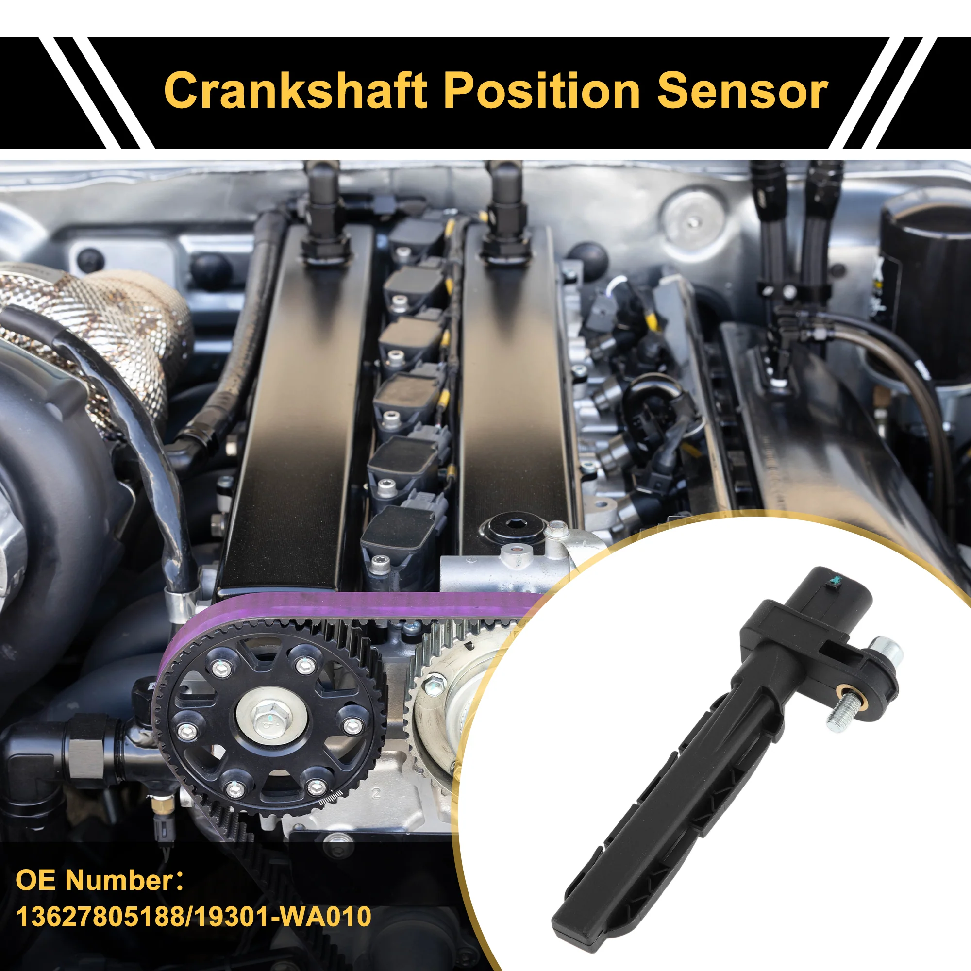 1 Pc No.13627805188 Crankshaft Position Sensor for BMW 118d 120d 2007-2011 Sturdy Car Engine Crank CKP Sensor - Image 2