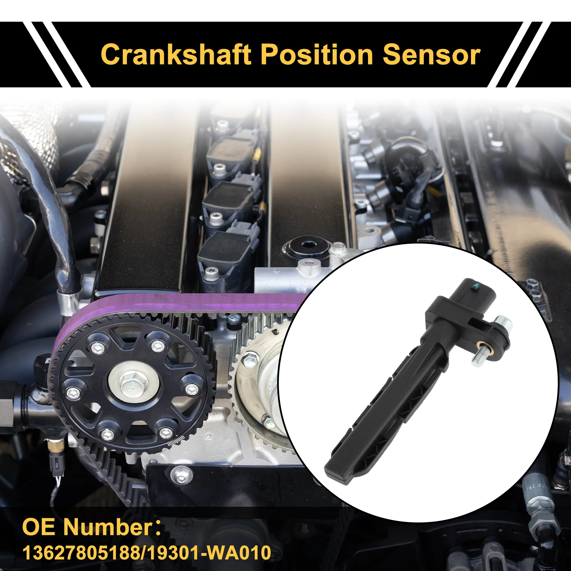 1 Pc No.13627805188 Crankshaft Position Sensor for BMW 118d 120d 2007-2011 Sturdy Car Engine Crank CKP Sensor - Image 3