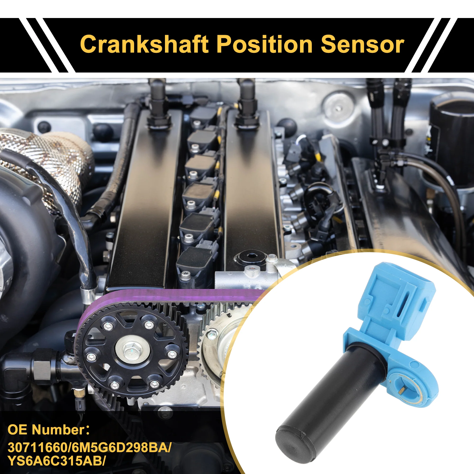 1 Pc No.30711660 Crankshaft Position Sensor for Ford Focus 1.6 2005-2011 Sturdy Car Engine Crank CKP Sensor - Image 2