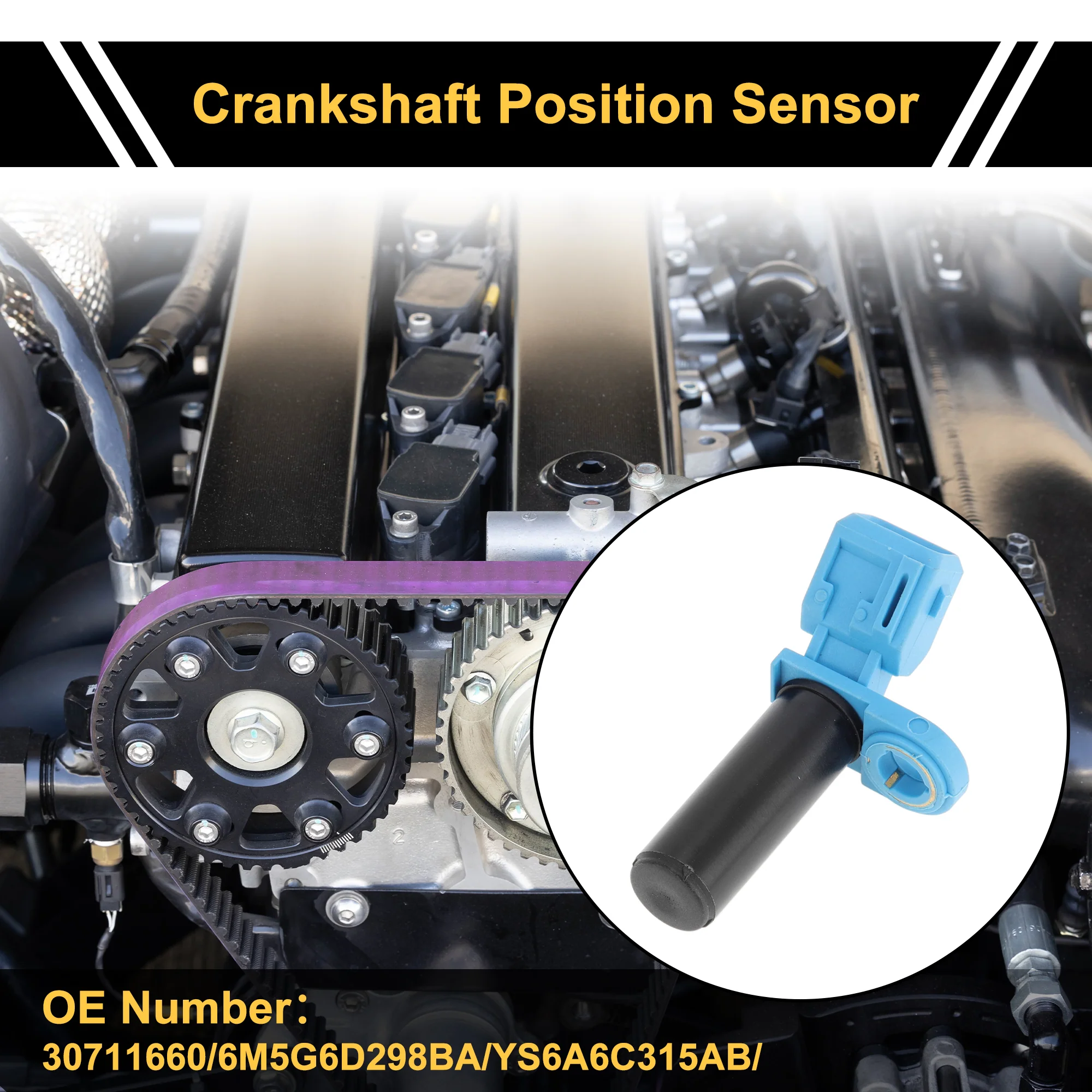 1 Pc No.30711660 Crankshaft Position Sensor for Ford Focus 1.6 2005-2011 Sturdy Car Engine Crank CKP Sensor - Image 3