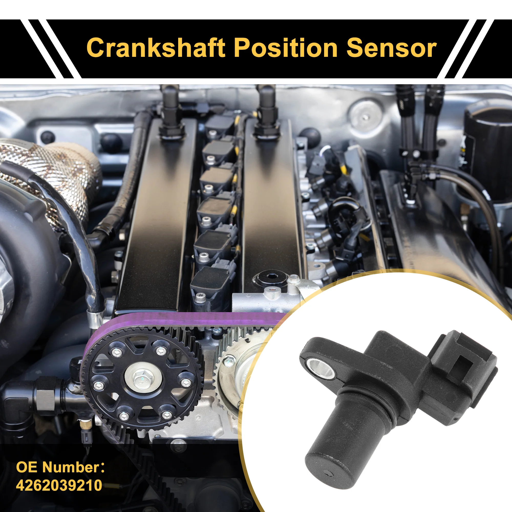 1 Pc No.4262039210 Crankshaft Position Sensor for Chrysler Sebring 2002-2004 Sturdy Car Engine Crank CKP Sensor - Image 2