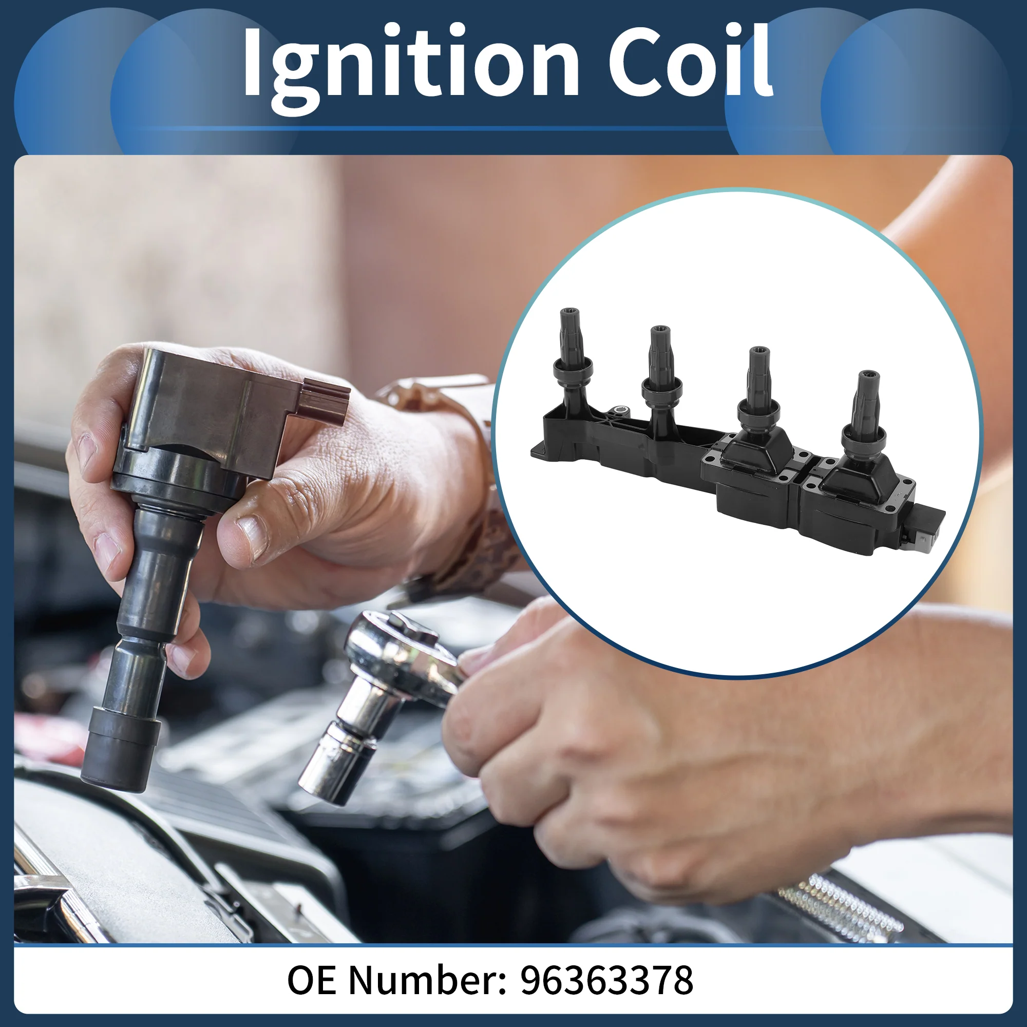 Ignition Coil Ignition Coil Pack No.96363378 for Citroen Berlingo 2008-2015 - Image 2