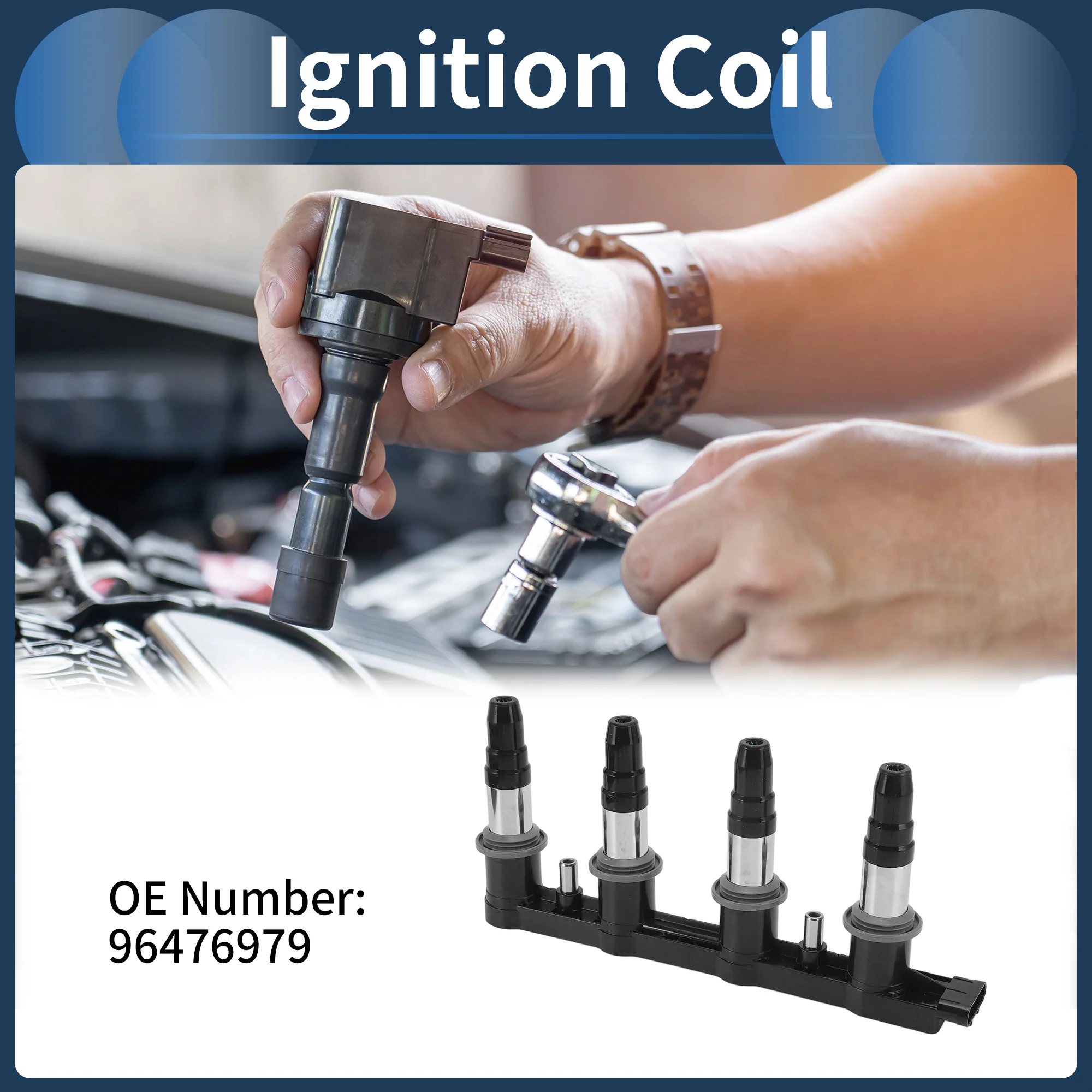 Ignition Coil Ignition Coil Pack No.96476979 for Chevrolet Aveo 2009-2011 - Image 3