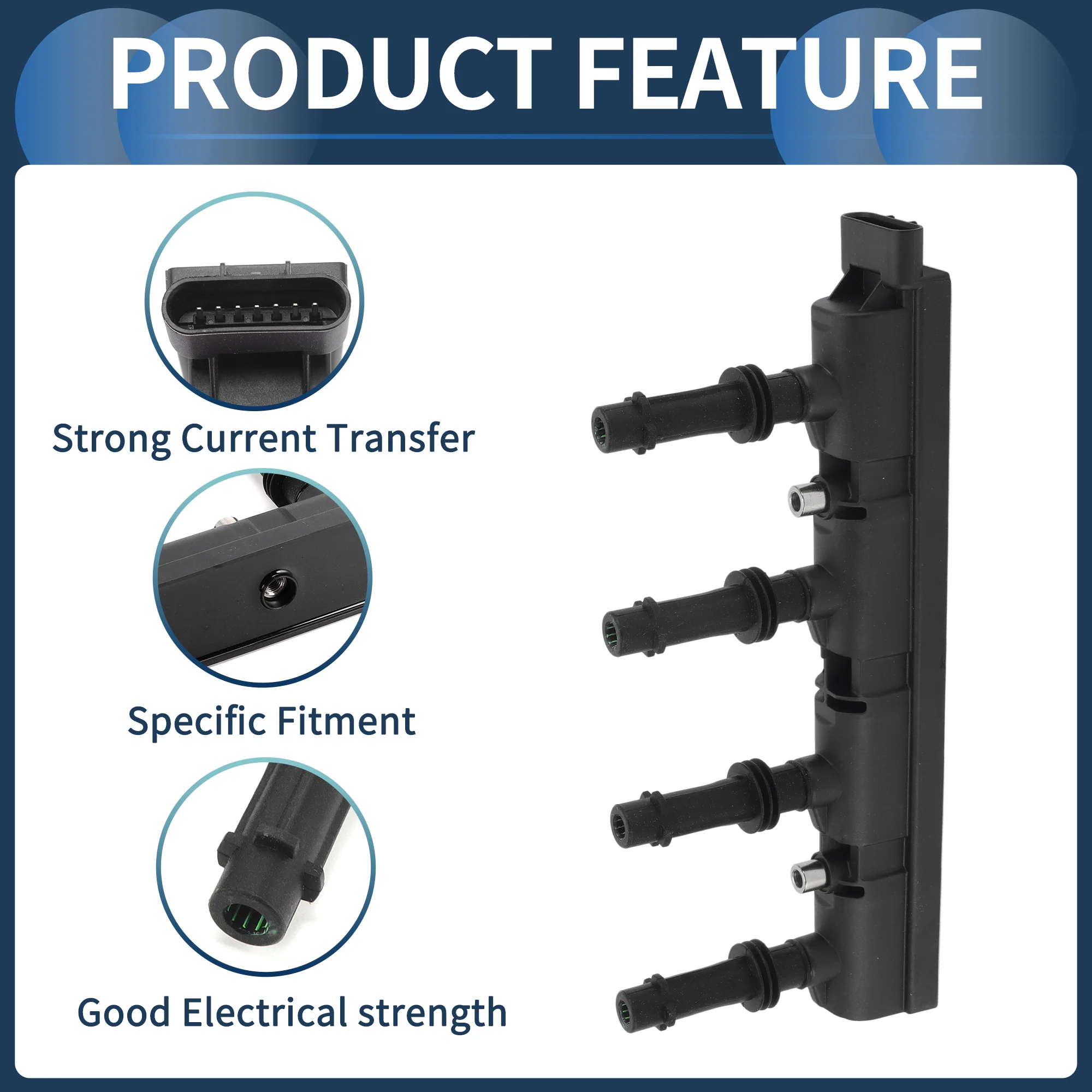 Ignition Coil Ignition Coil Pack No.1208092 for Vauxhall for Astra 1998-2009 - Image 6